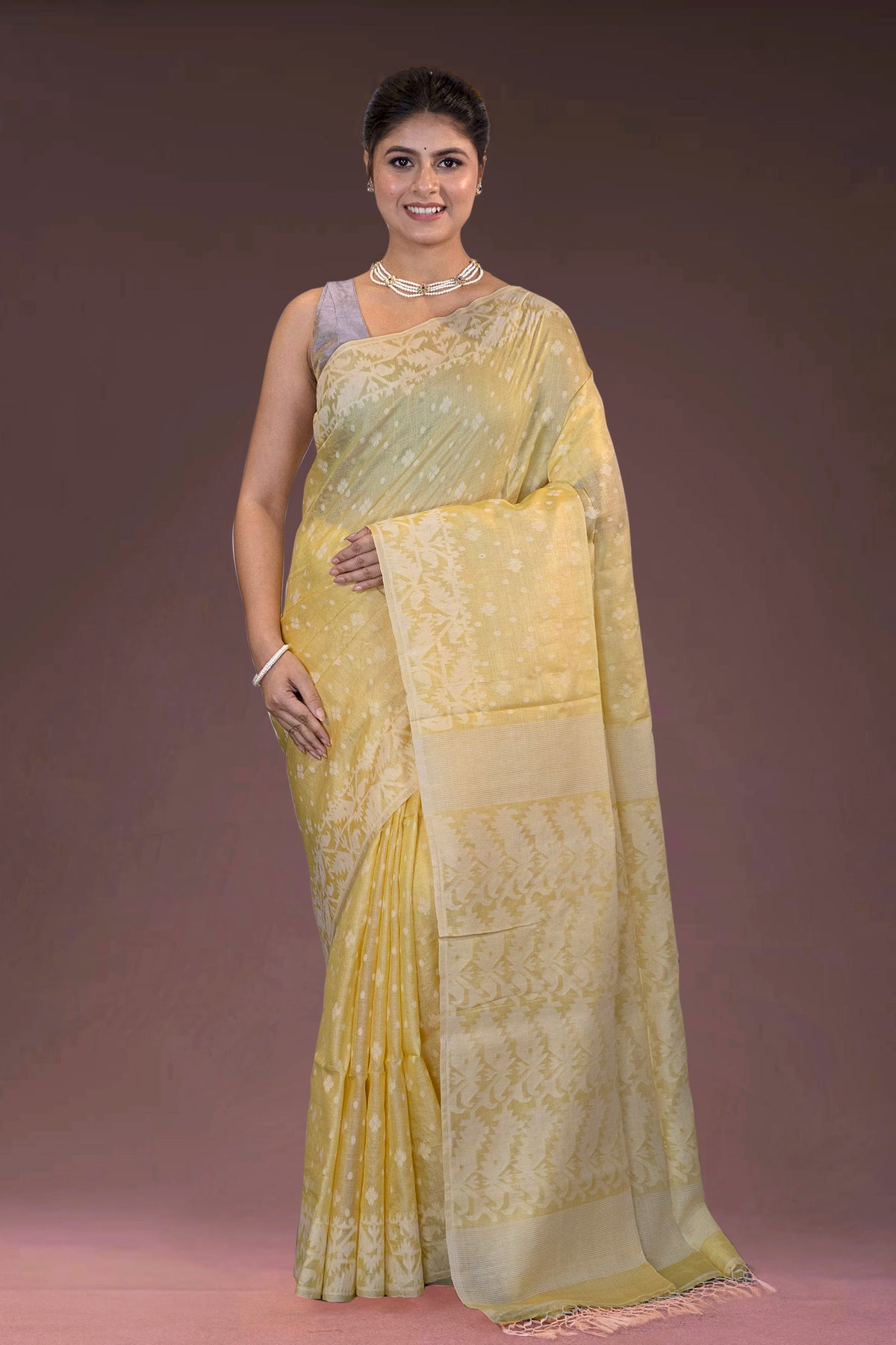 Tussar Jamdani