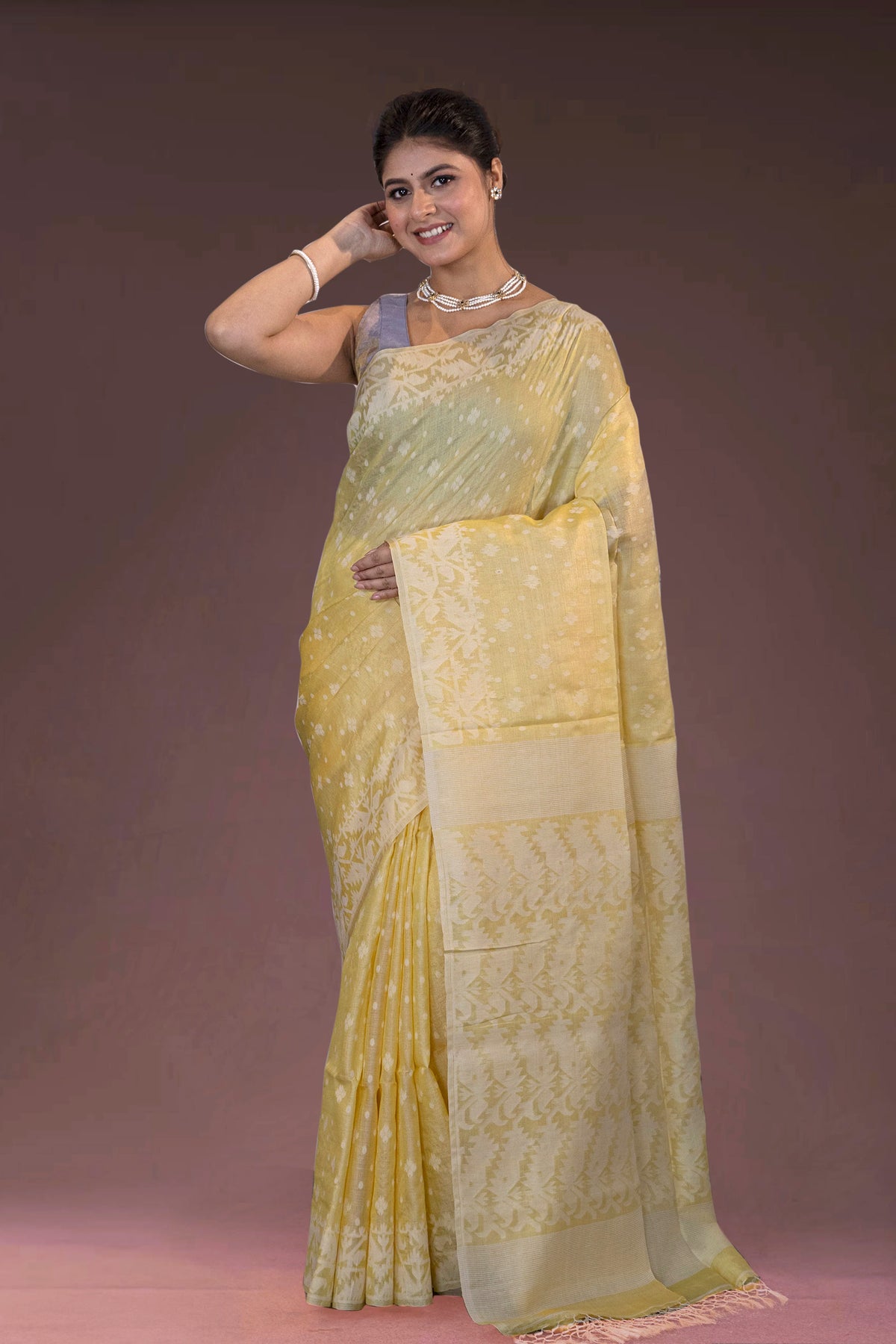 Tussar Jamdani