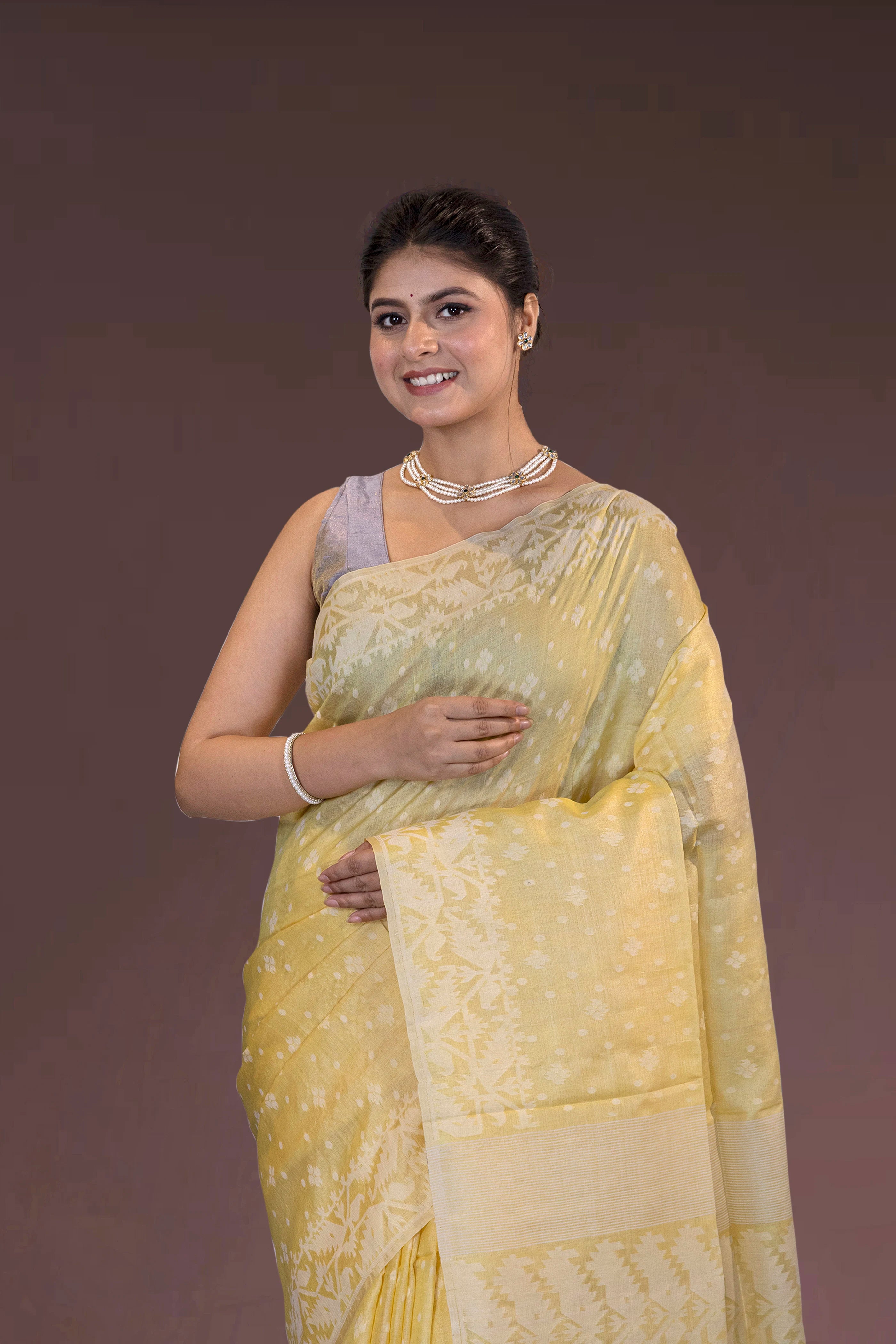 Tussar Jamdani