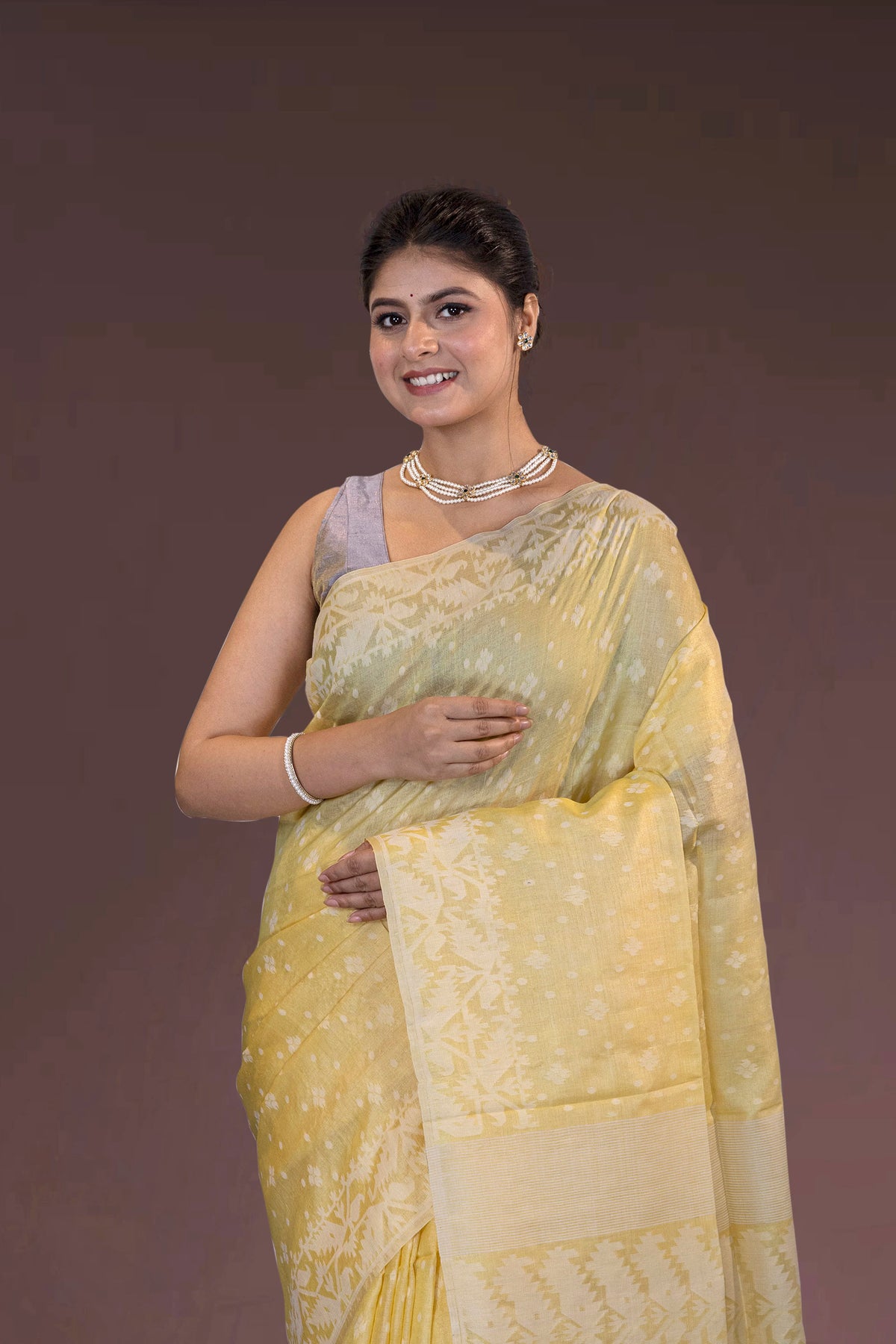 Tussar Jamdani