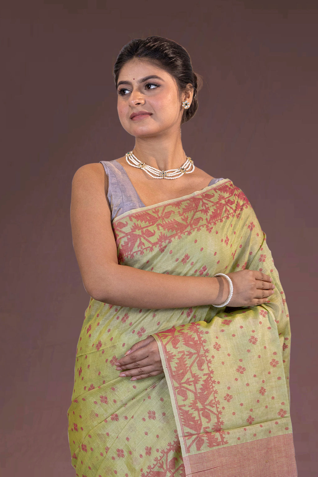 Tussar Jamdani