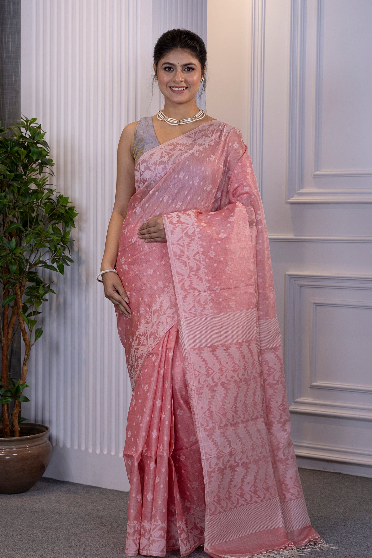 Tussar Jamdani
