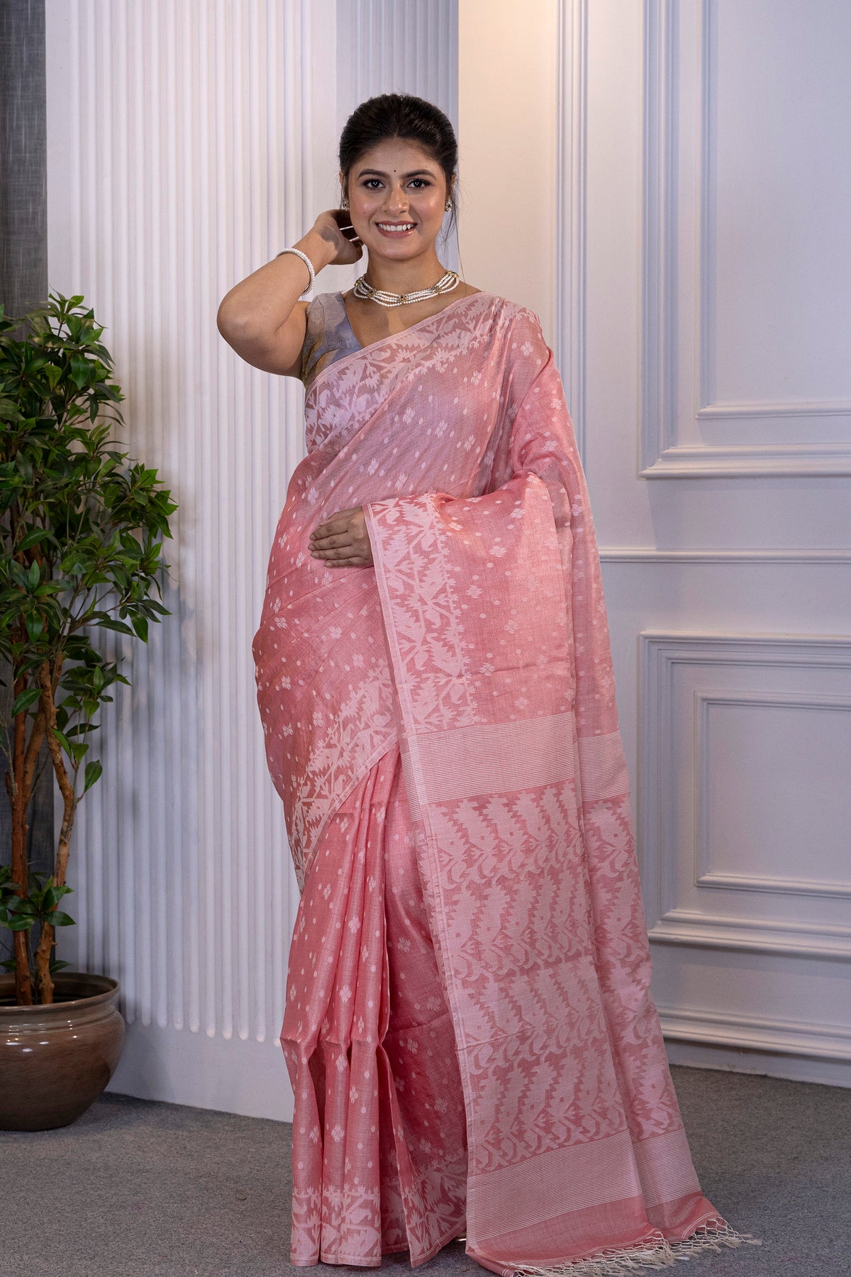 Tussar Jamdani