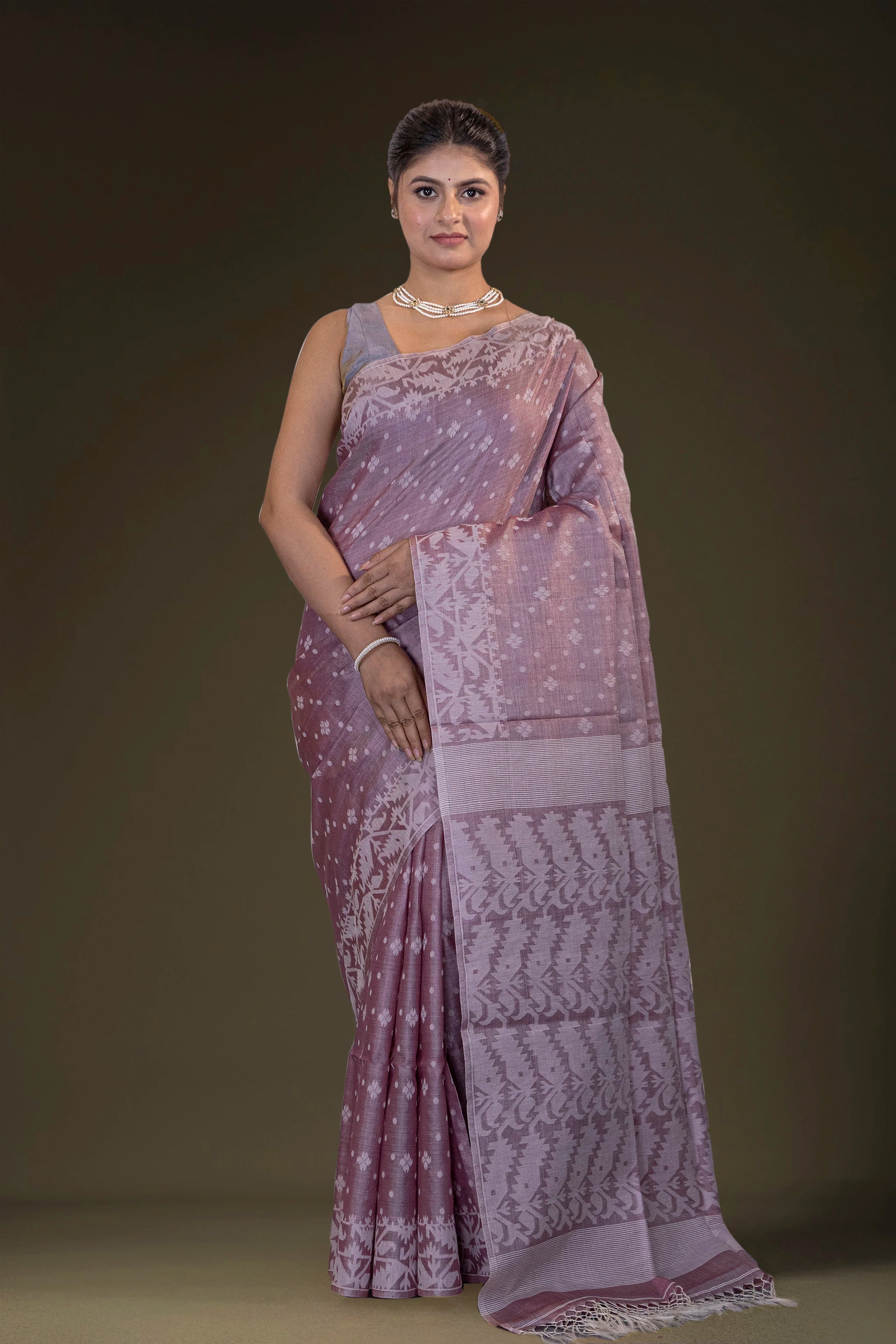 Tussar Jamdani