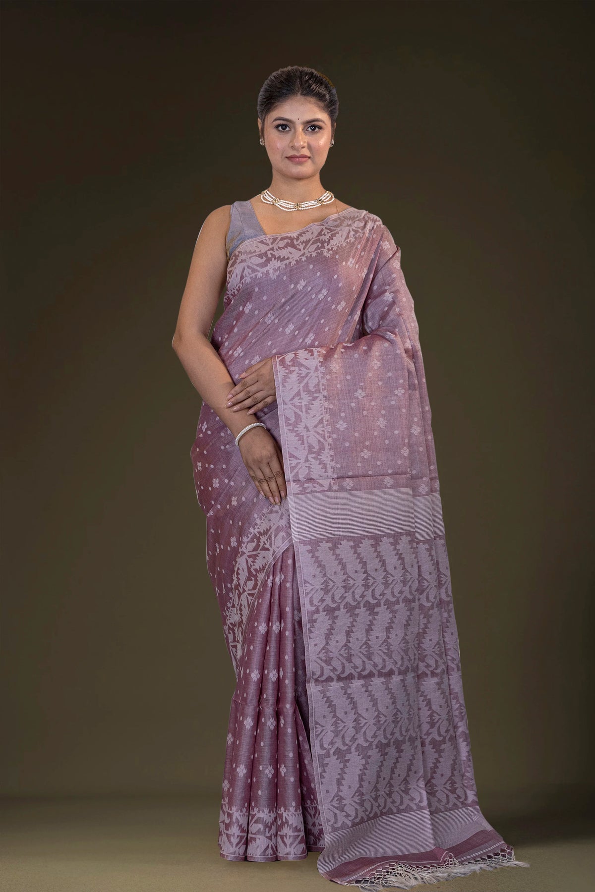Tussar Jamdani