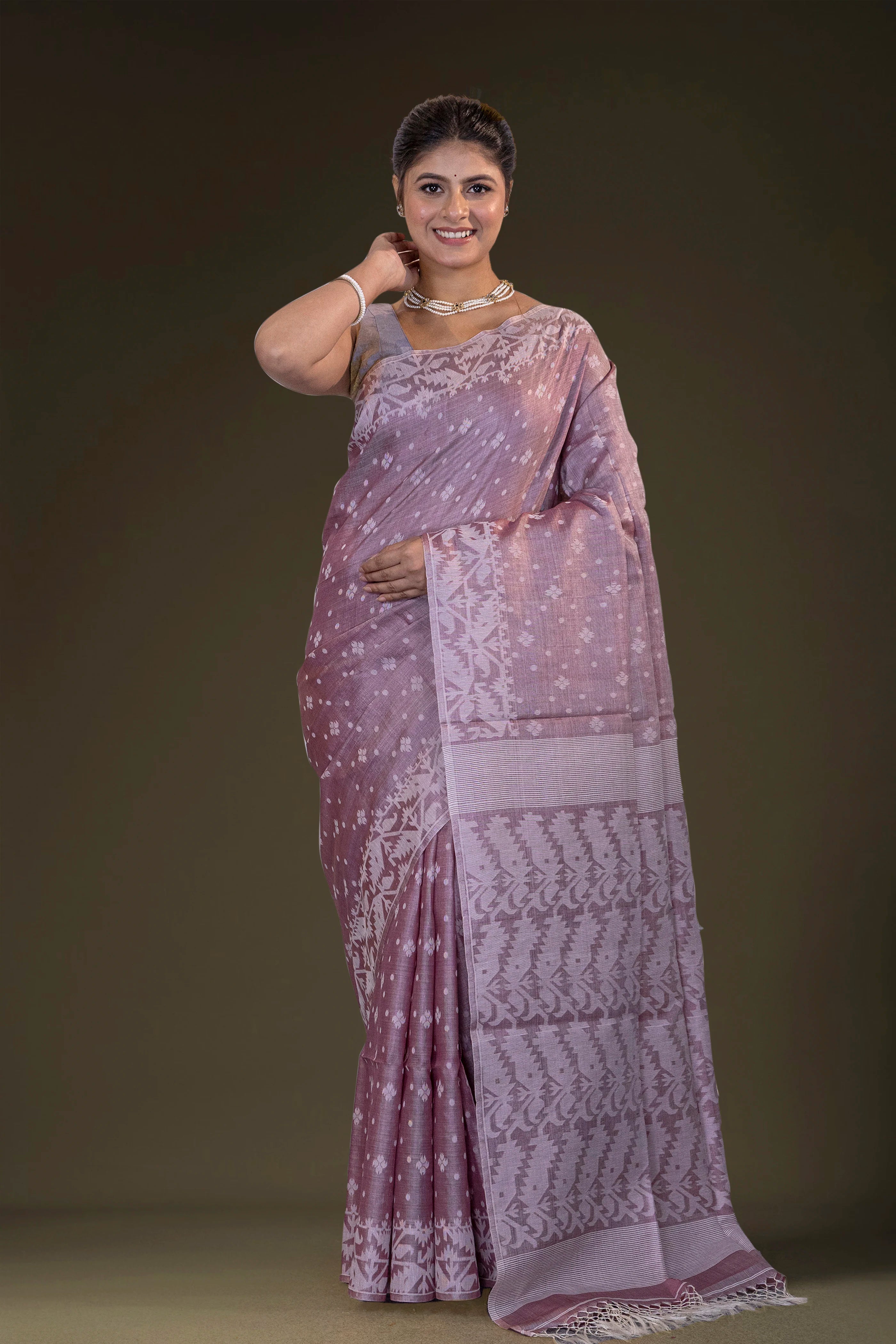 Tussar Jamdani