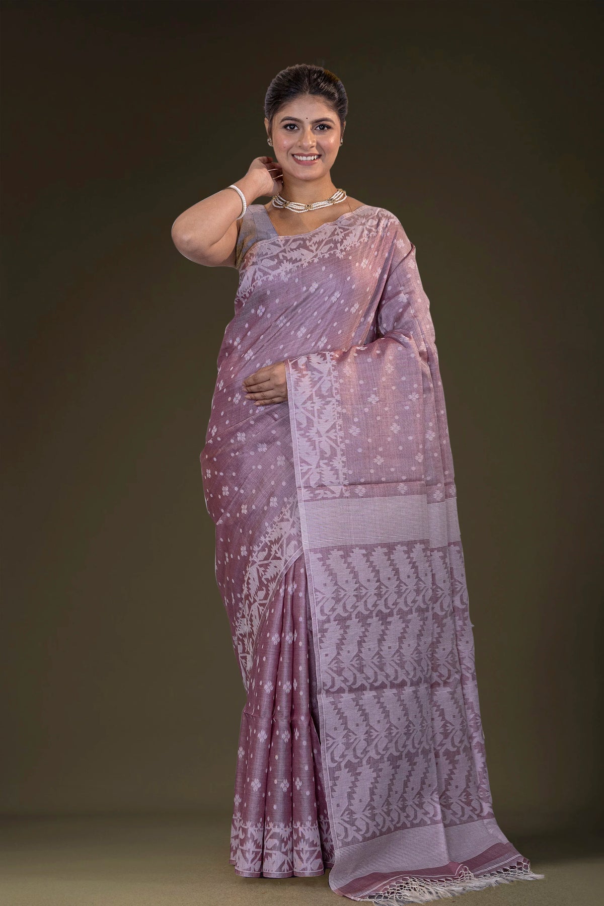 Tussar Jamdani
