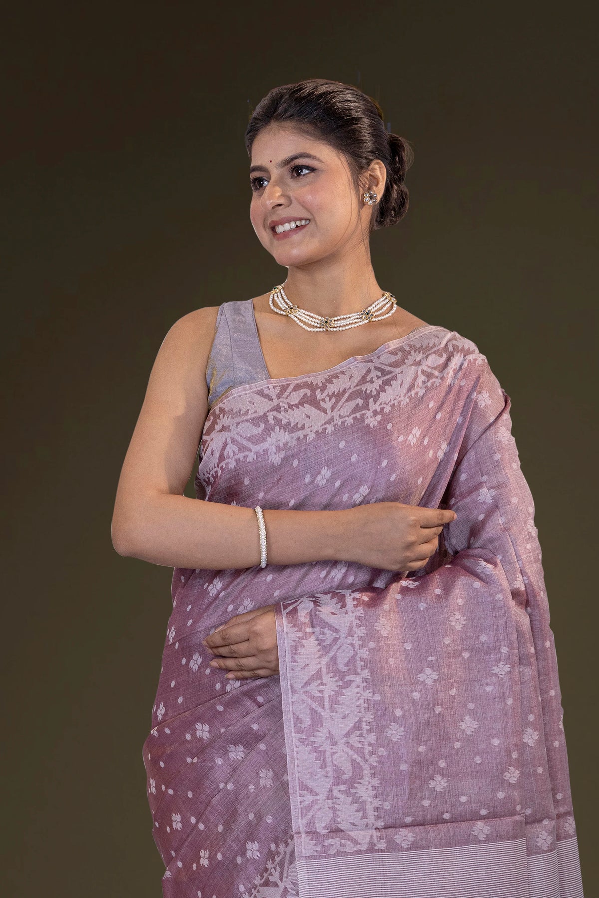 Tussar Jamdani