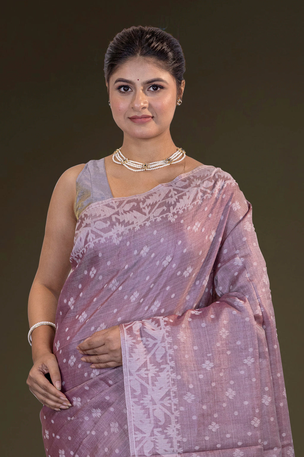 Tussar Jamdani