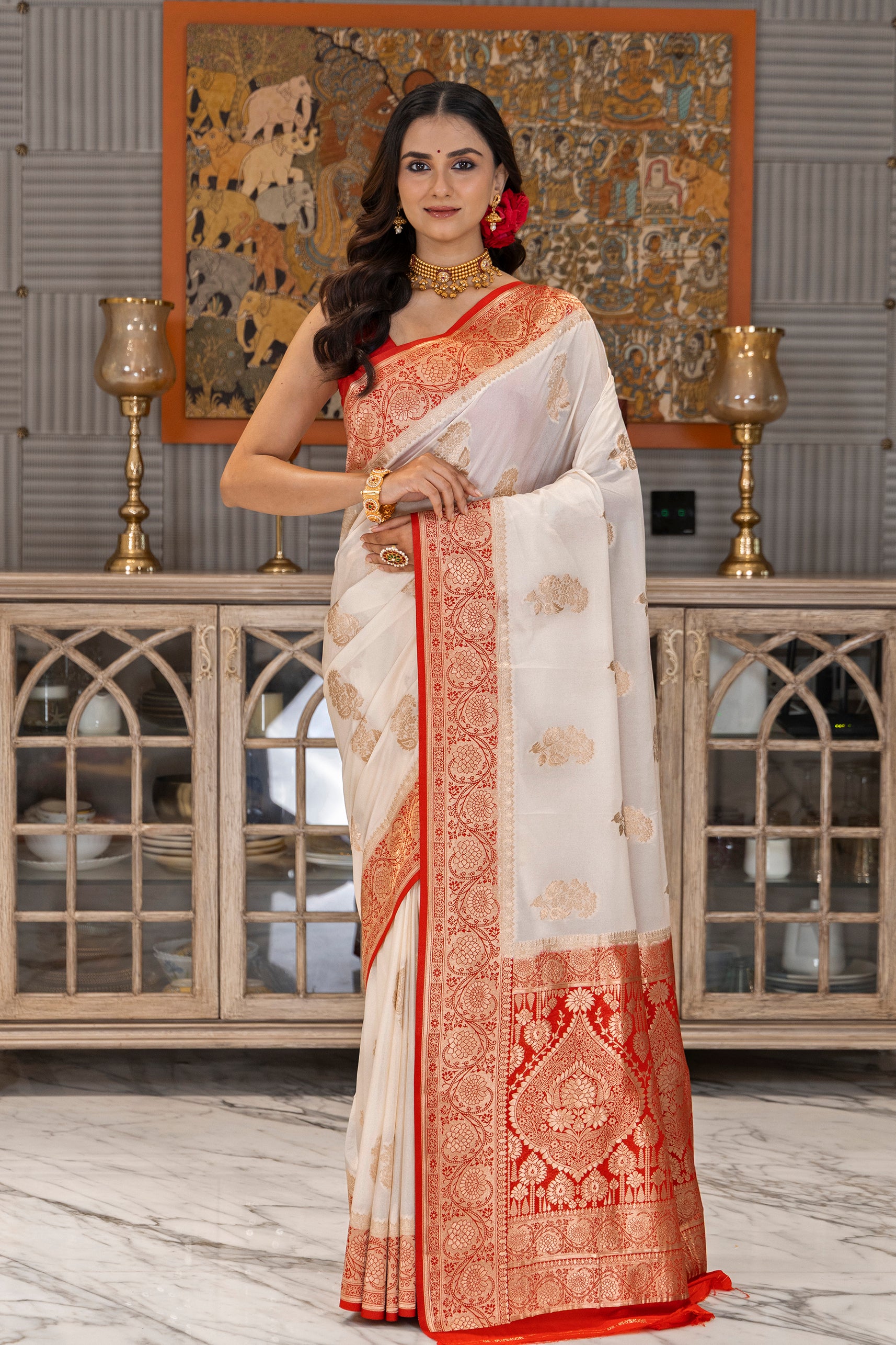 Semi Silk Banarasi