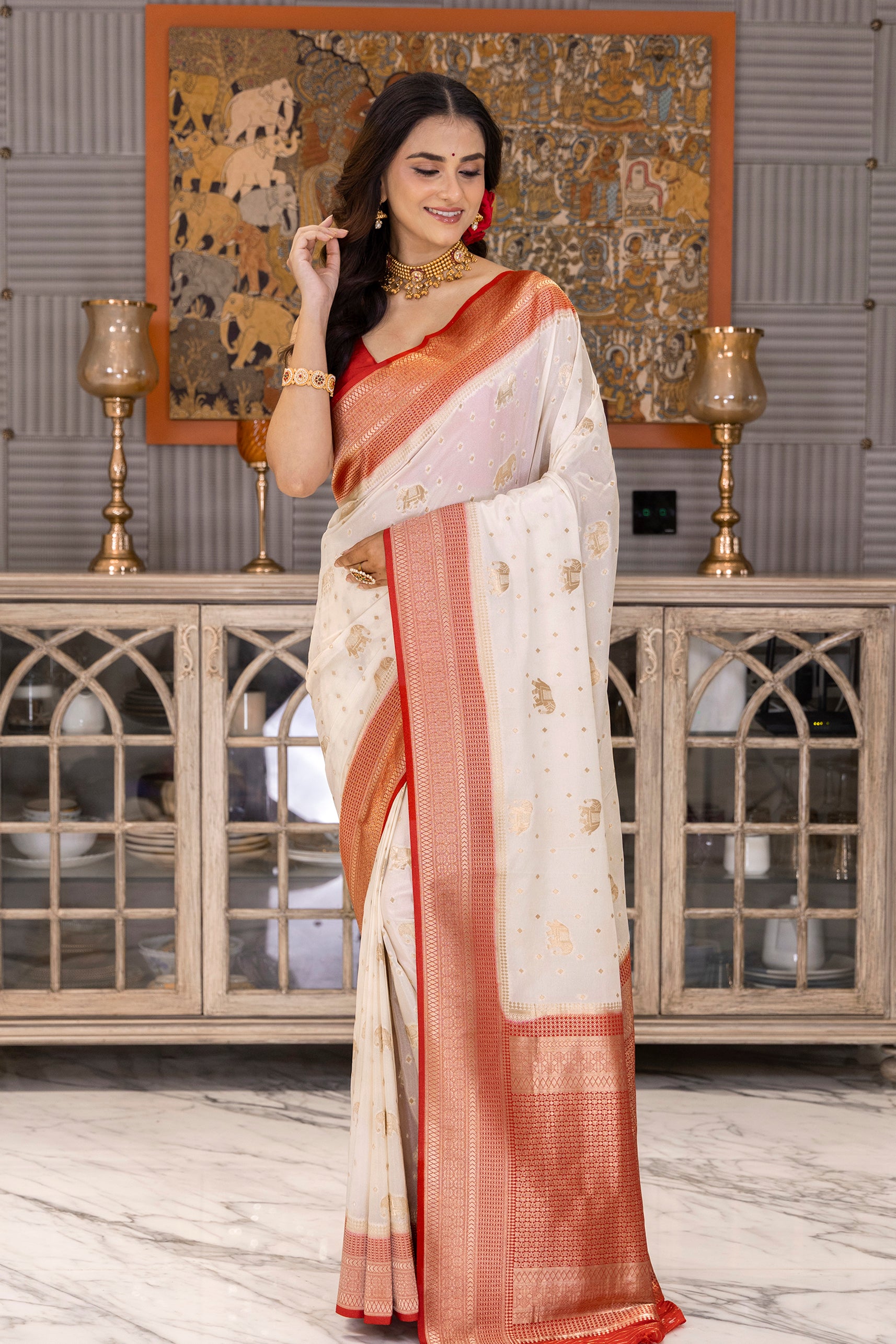 Semi Silk Banarasi