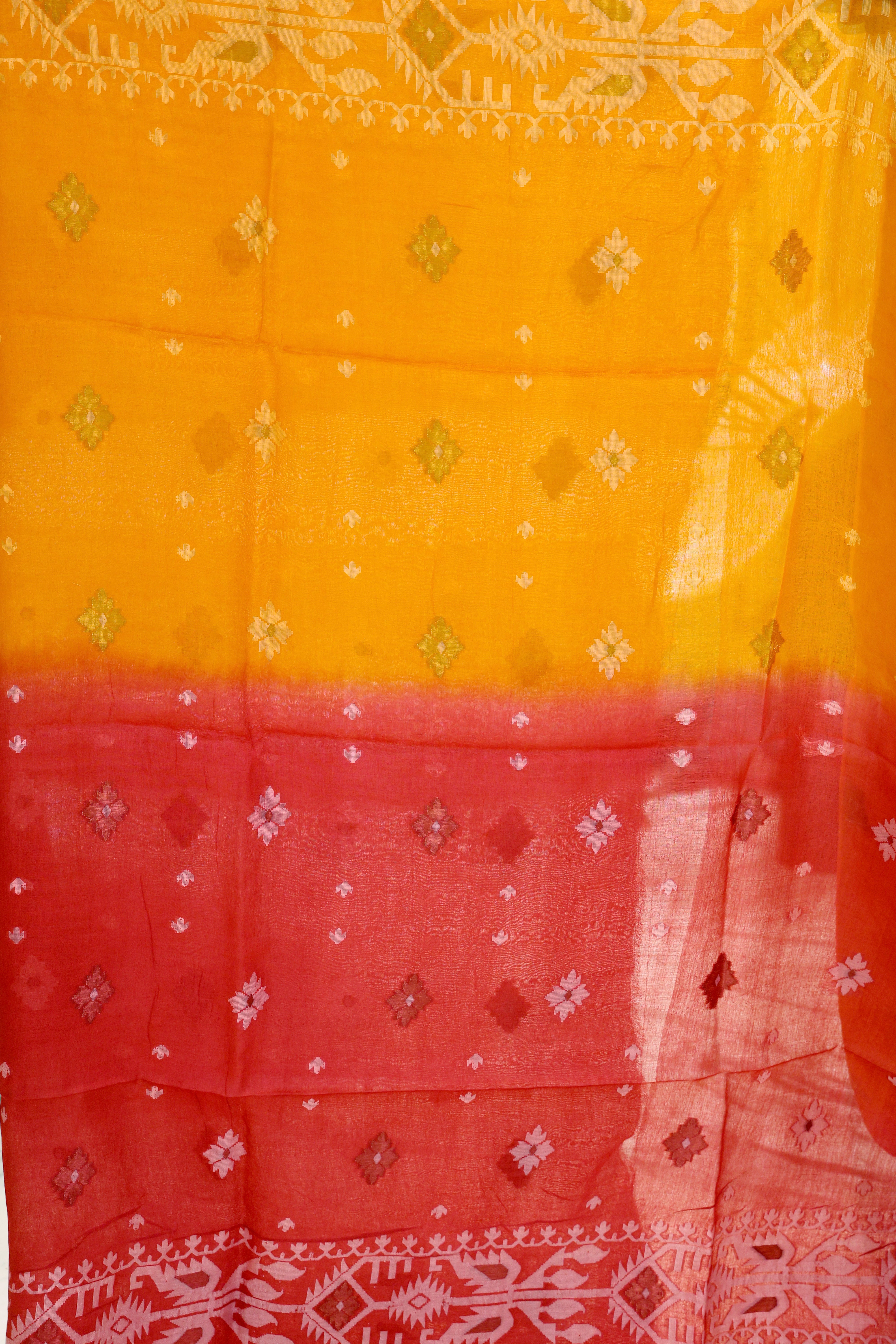 Shaded Tussar Jamdani