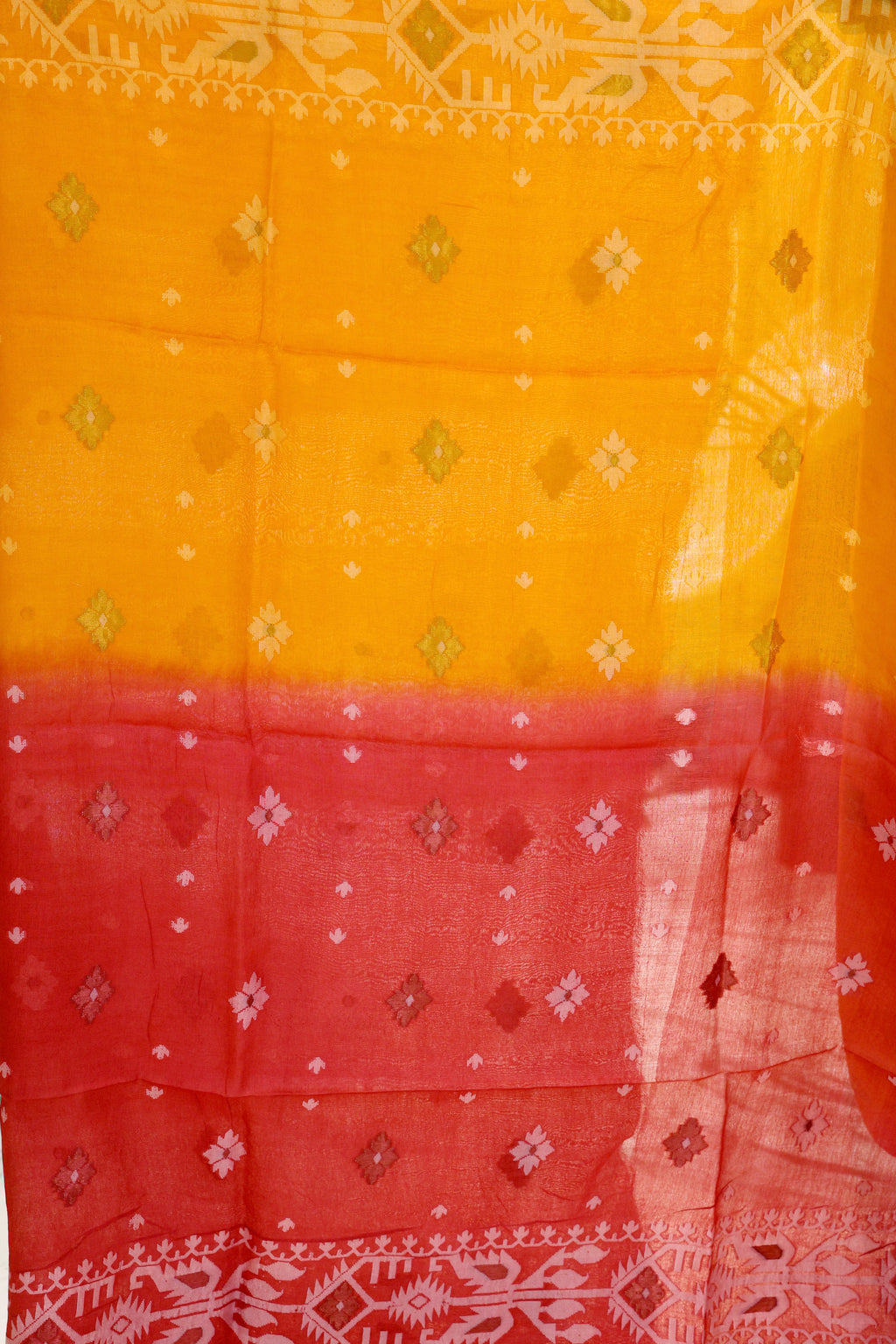 Shaded Tussar Jamdani