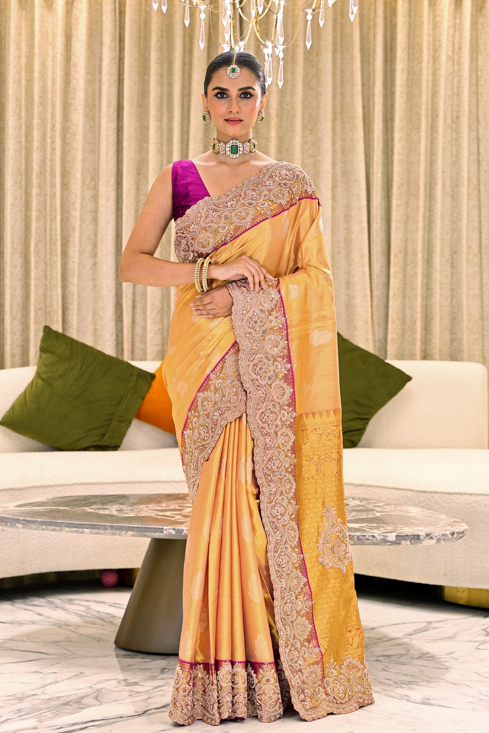 Exclusive Tissue Zardosi Work