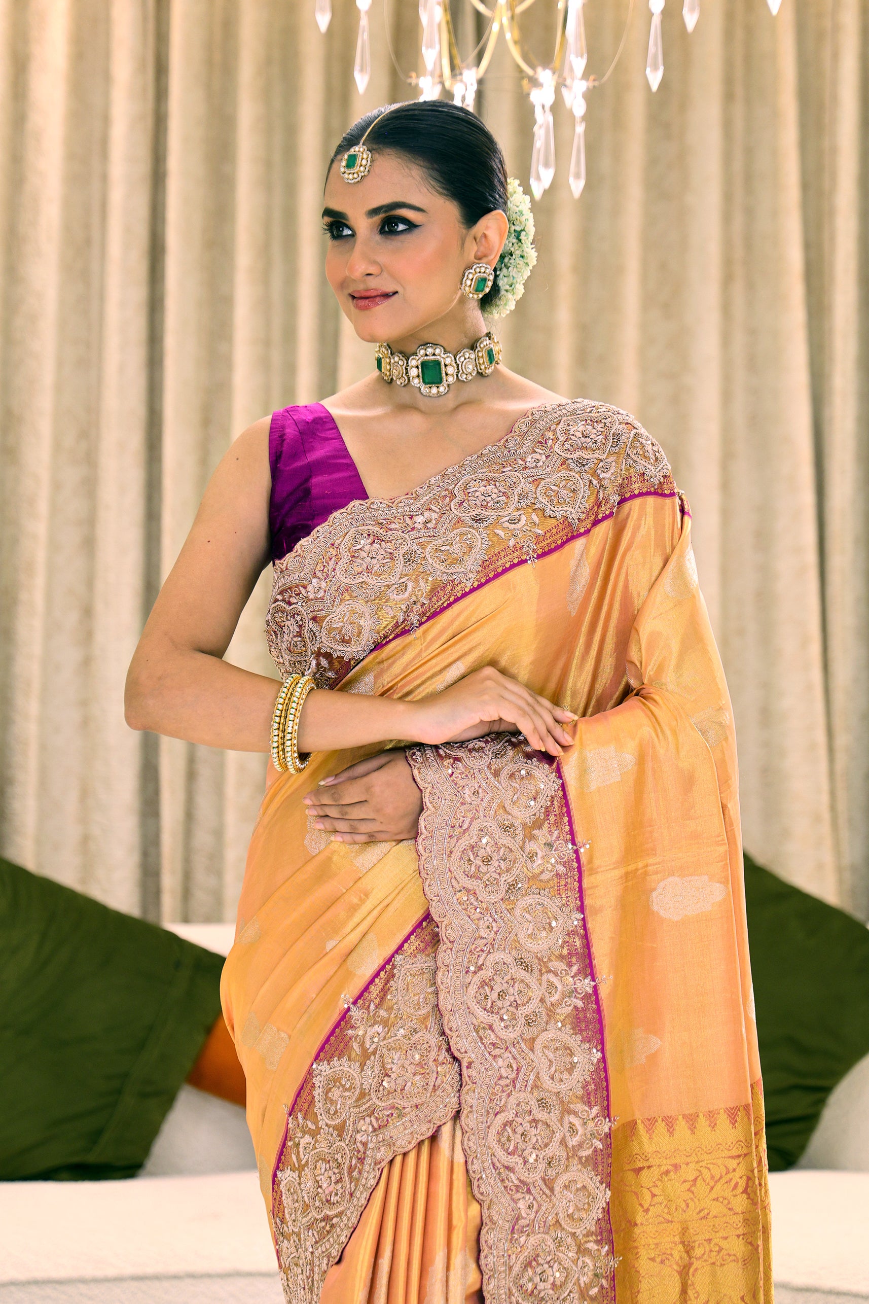 Exclusive Tissue Zardosi Work