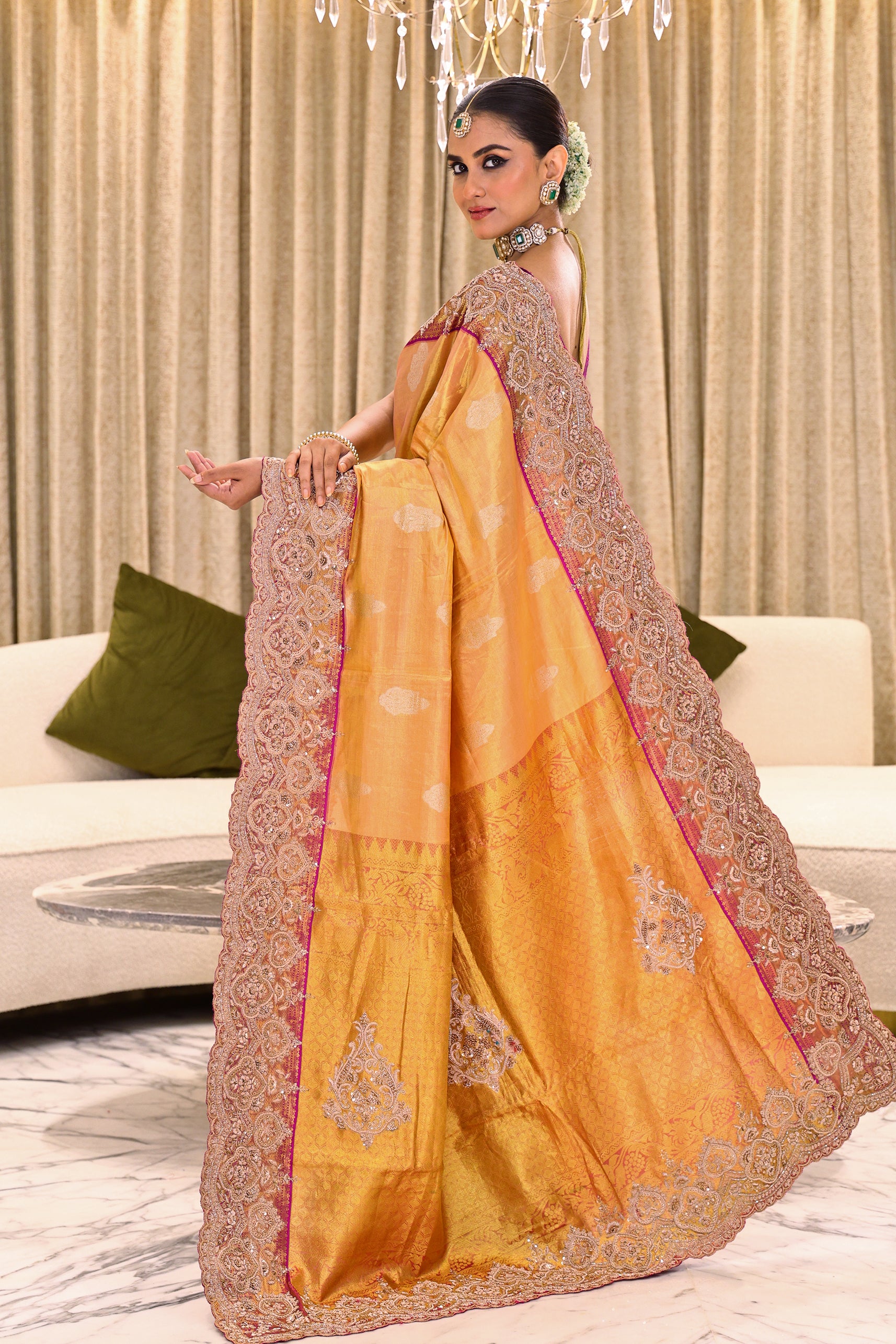 Exclusive Tissue Zardosi Work