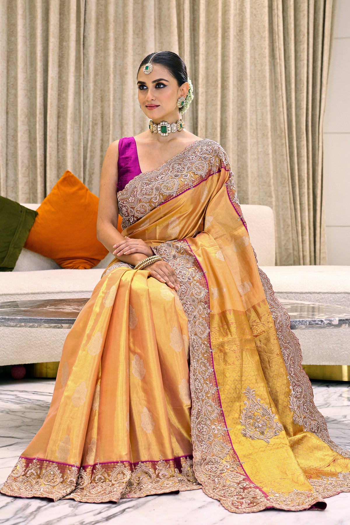 Exclusive Tissue Zardosi Work