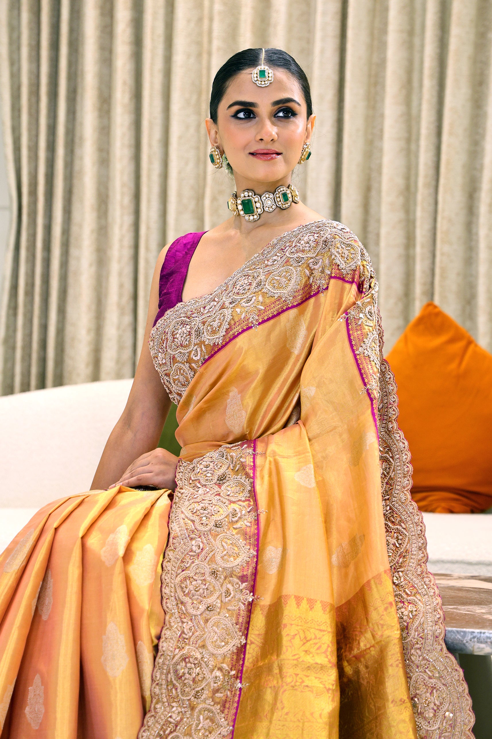 Exclusive Tissue Zardosi Work