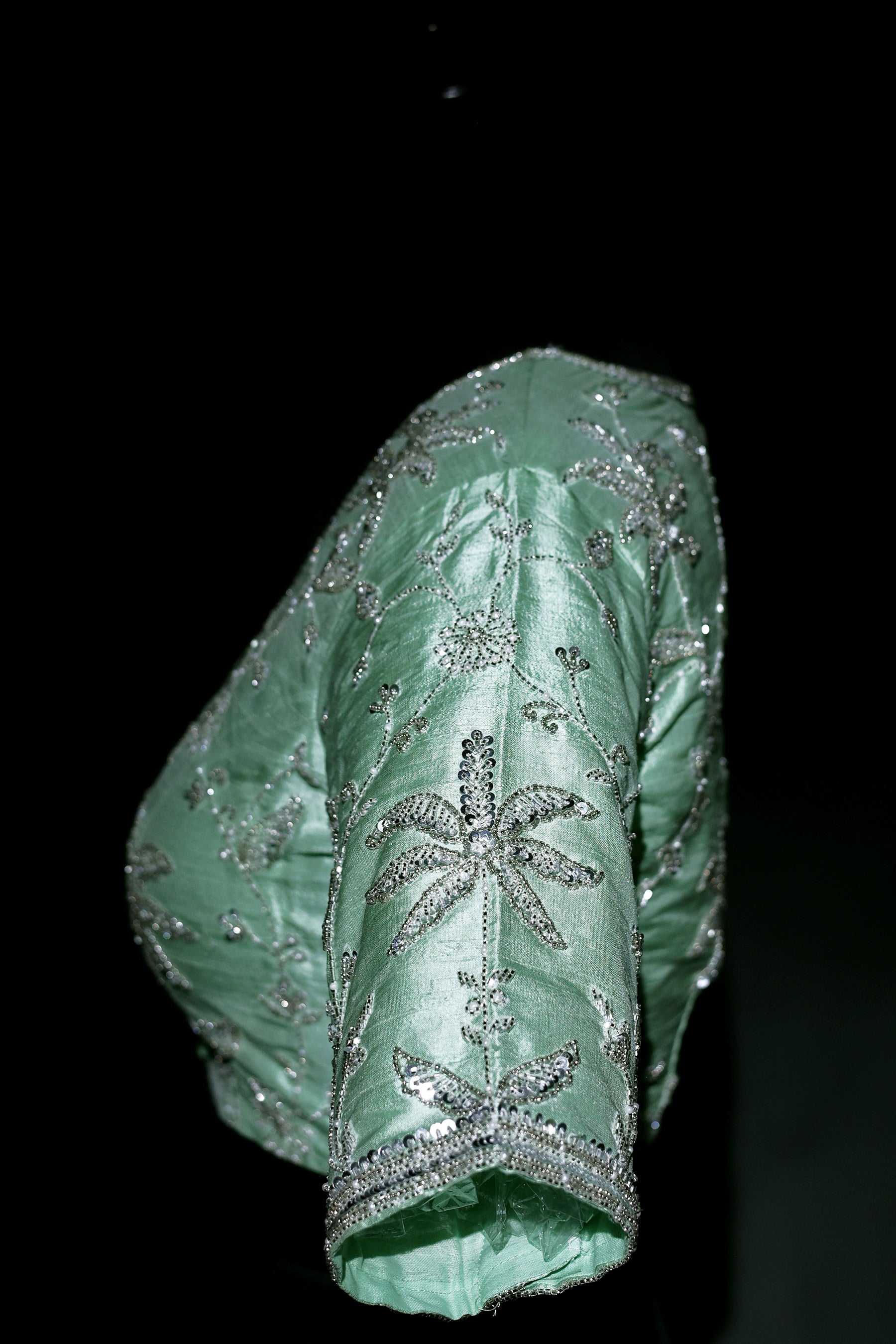 Raw Silk Zardosi Work