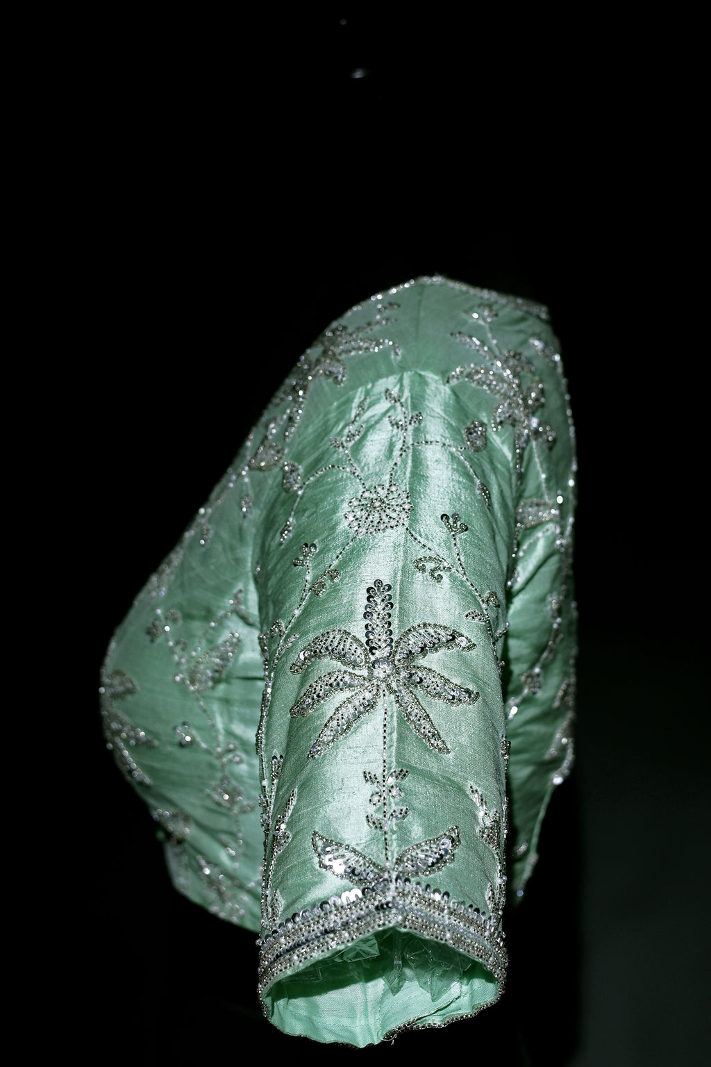 Raw Silk Zardosi Work