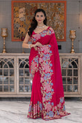 Semi Tussar Cutwork