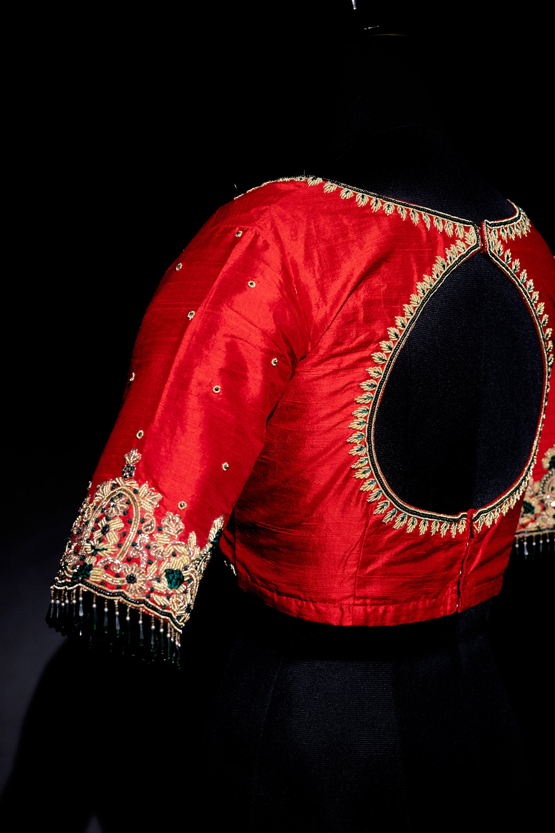 Raw Silk Zardosi Work