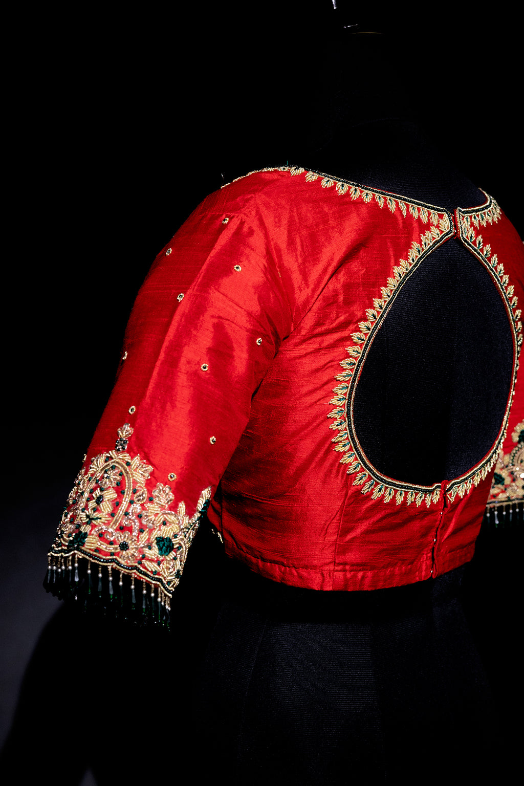 Raw Silk Zardosi Work