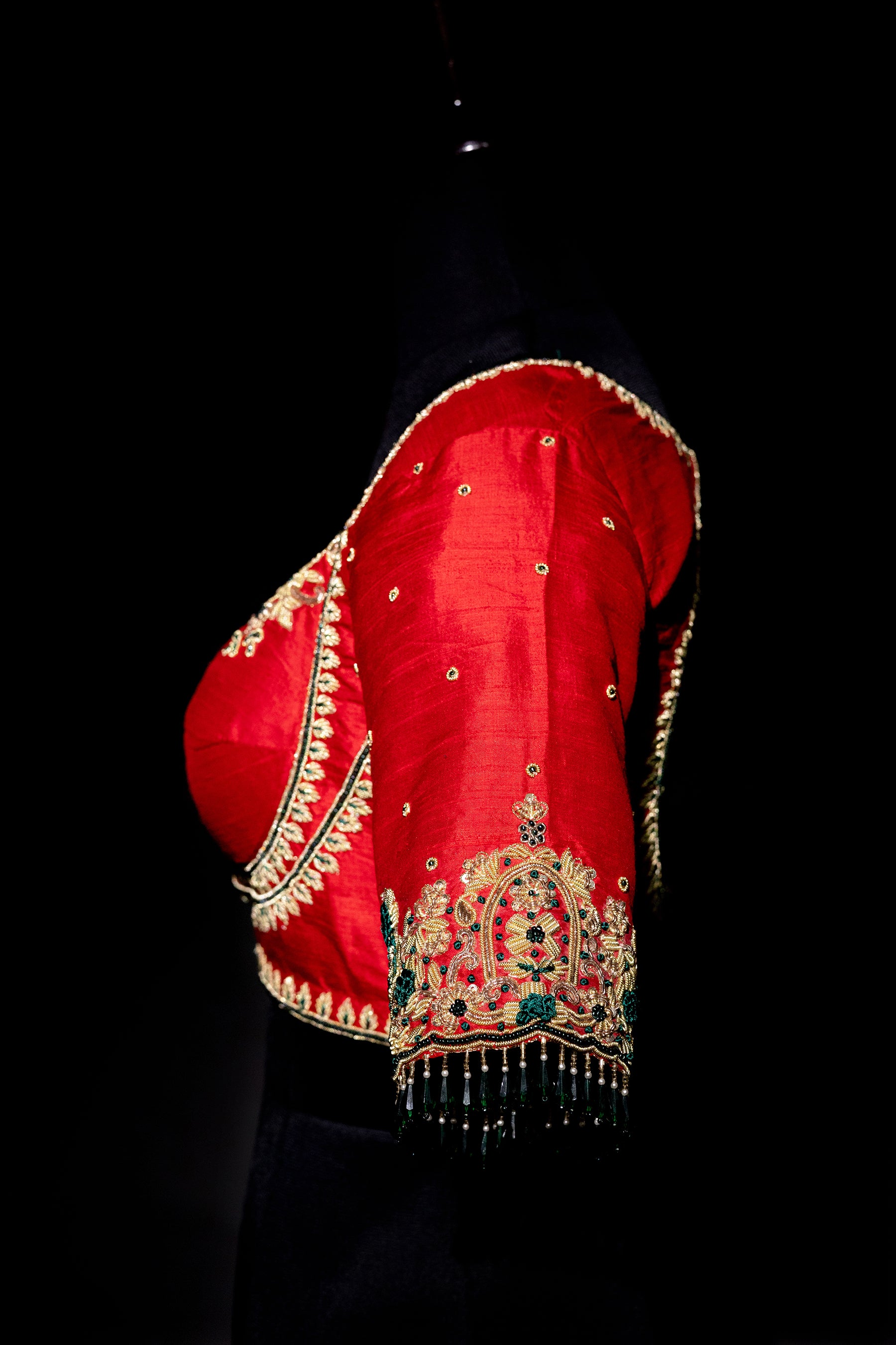 Raw Silk Zardosi Work