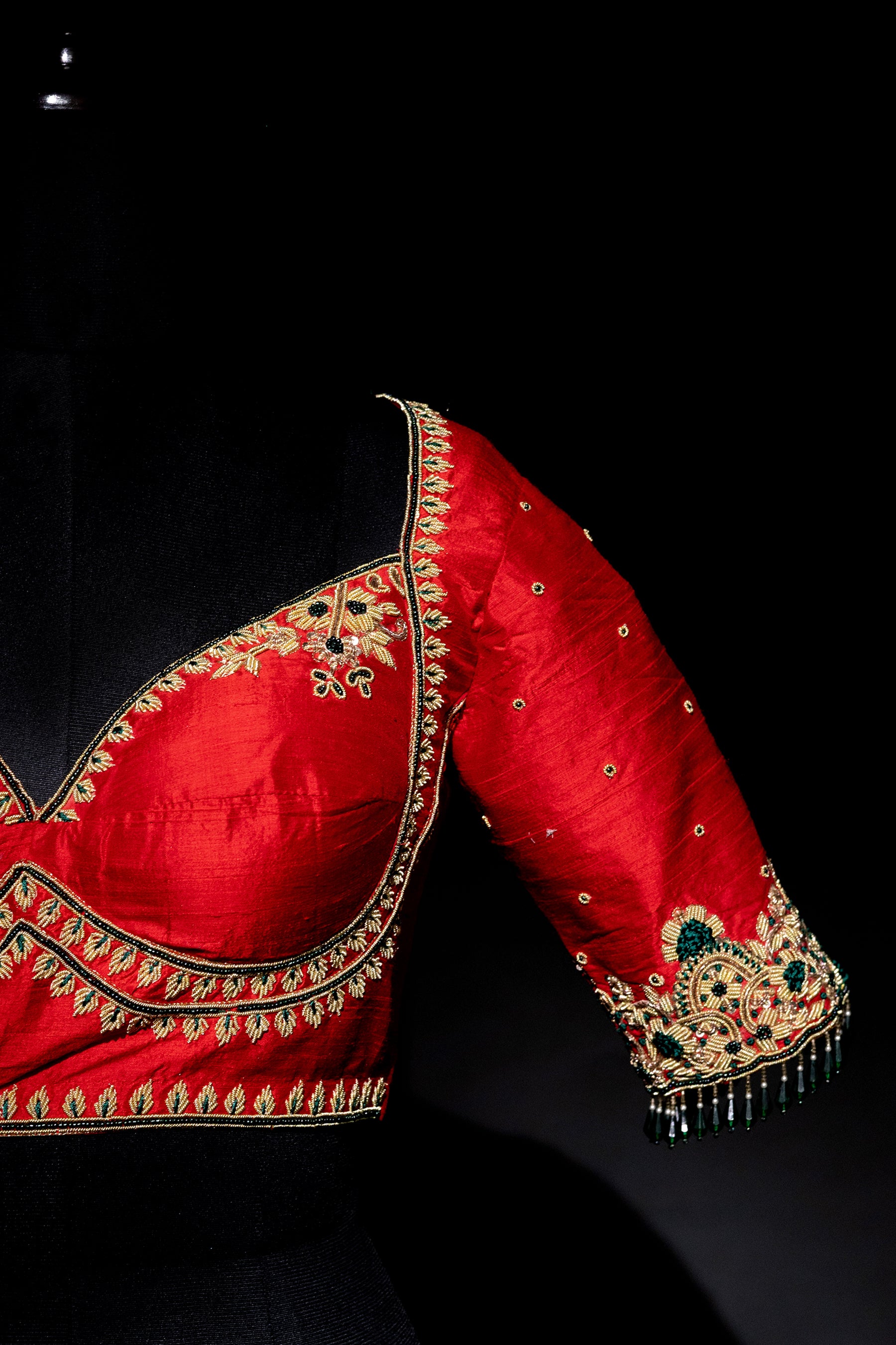 Raw Silk Zardosi Work