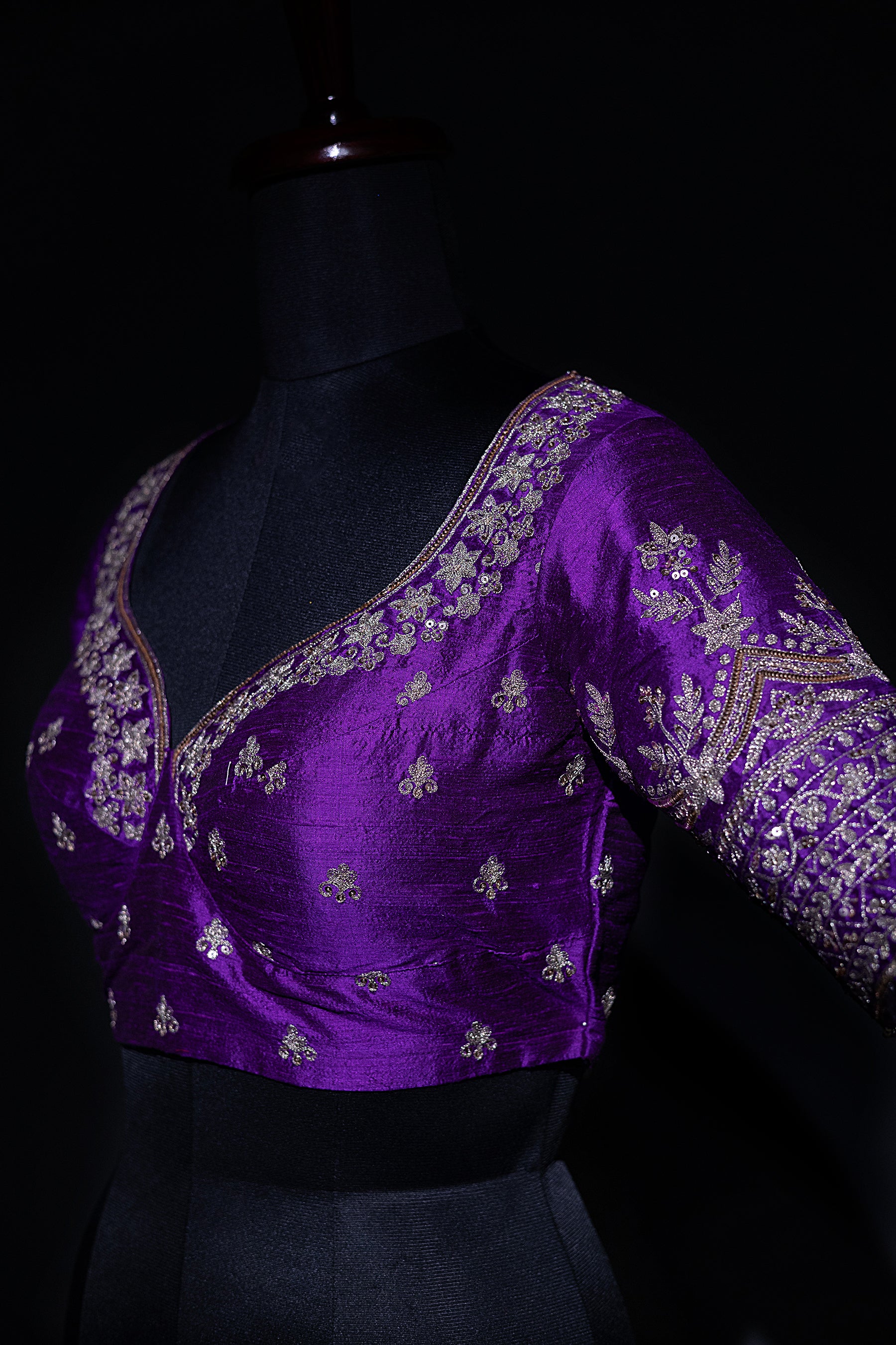 Tussar Raw Silk Zari Work