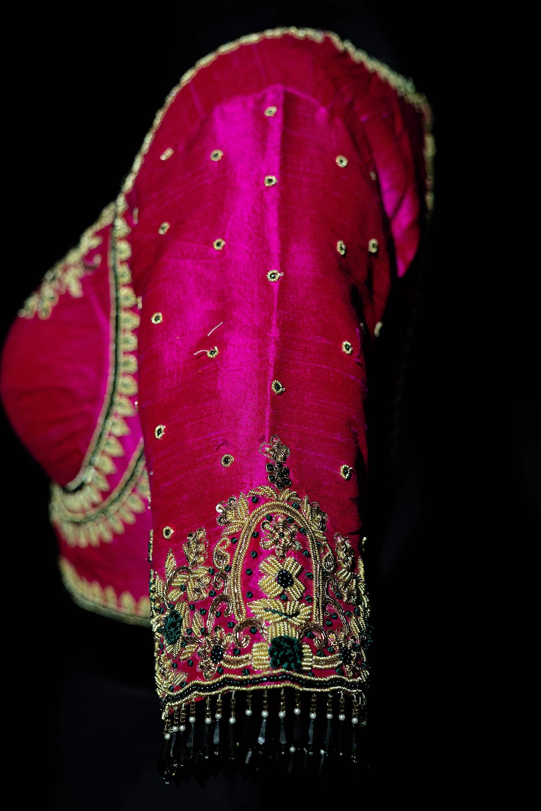 Raw Silk Zardosi Work