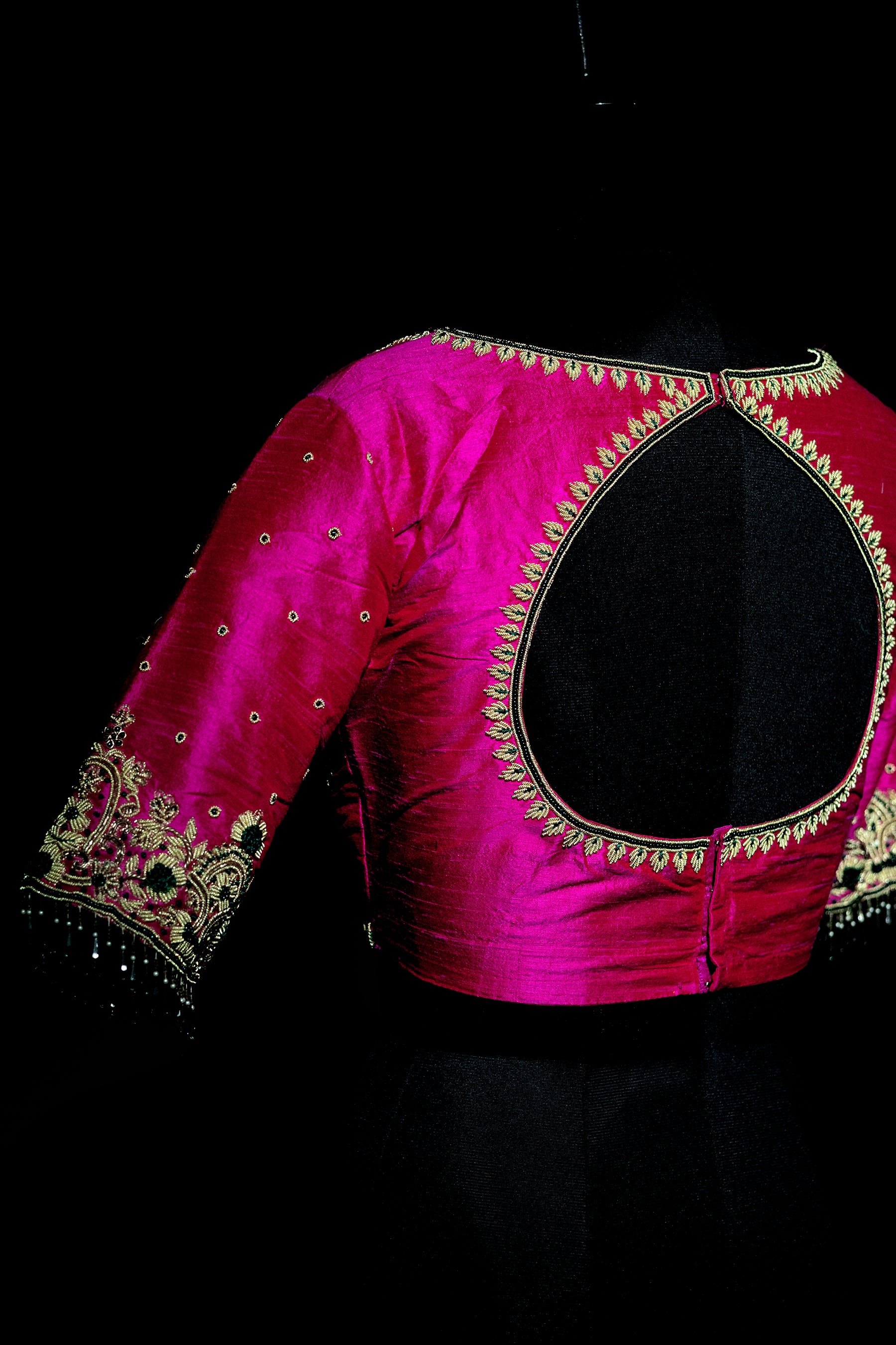 Raw Silk Zardosi Work