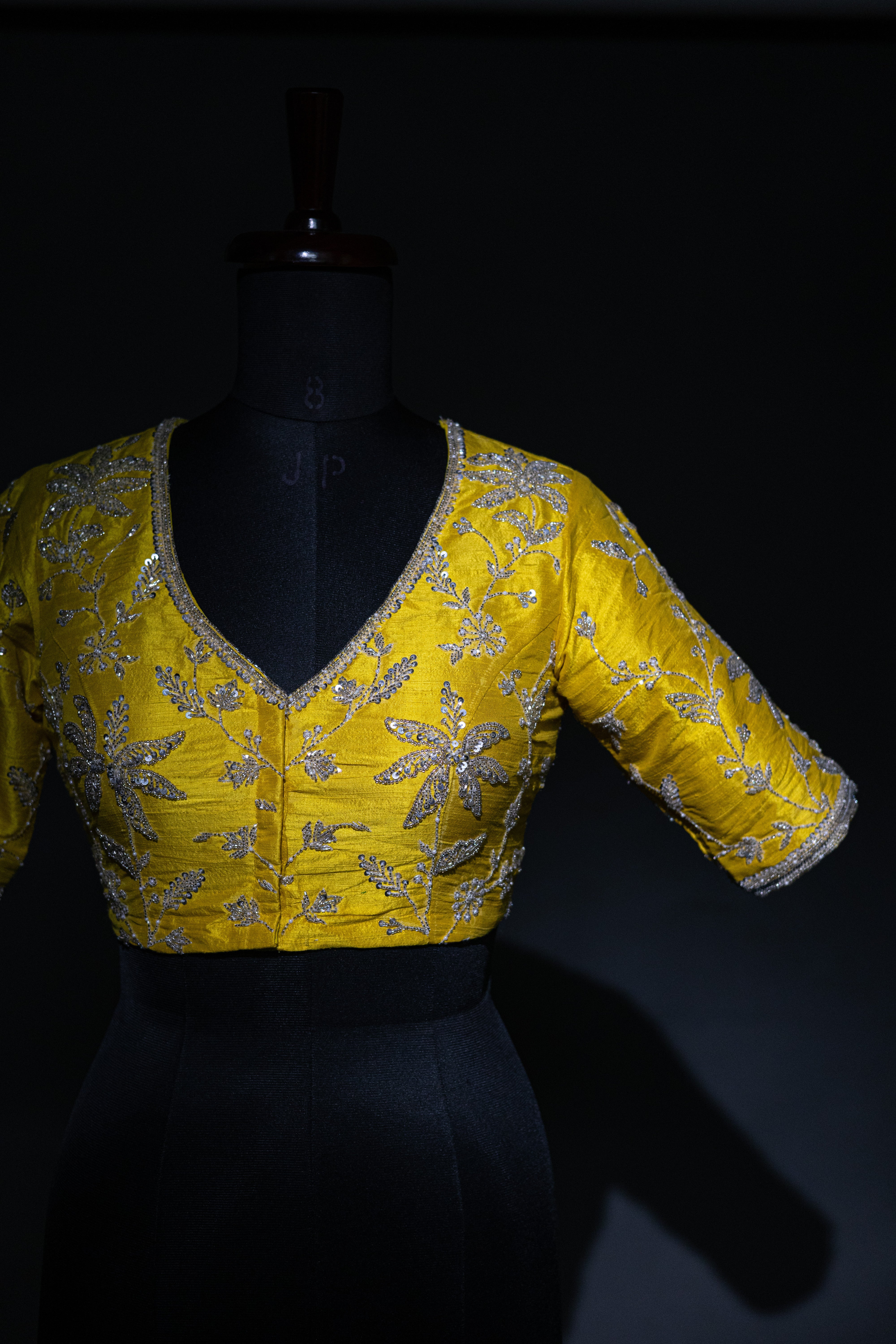 Raw Silk Zardosi Work