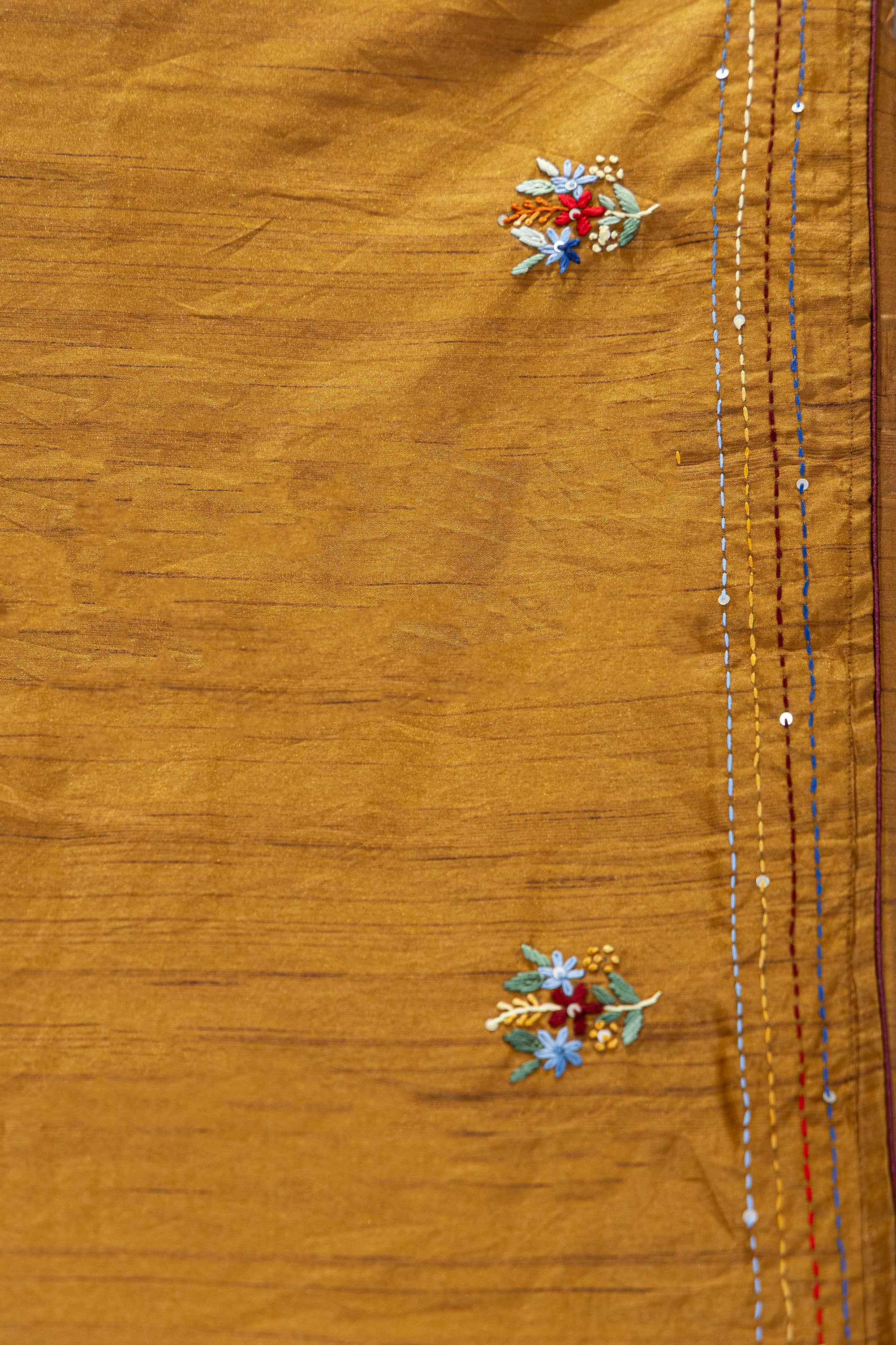 Semi Tussar Handwork