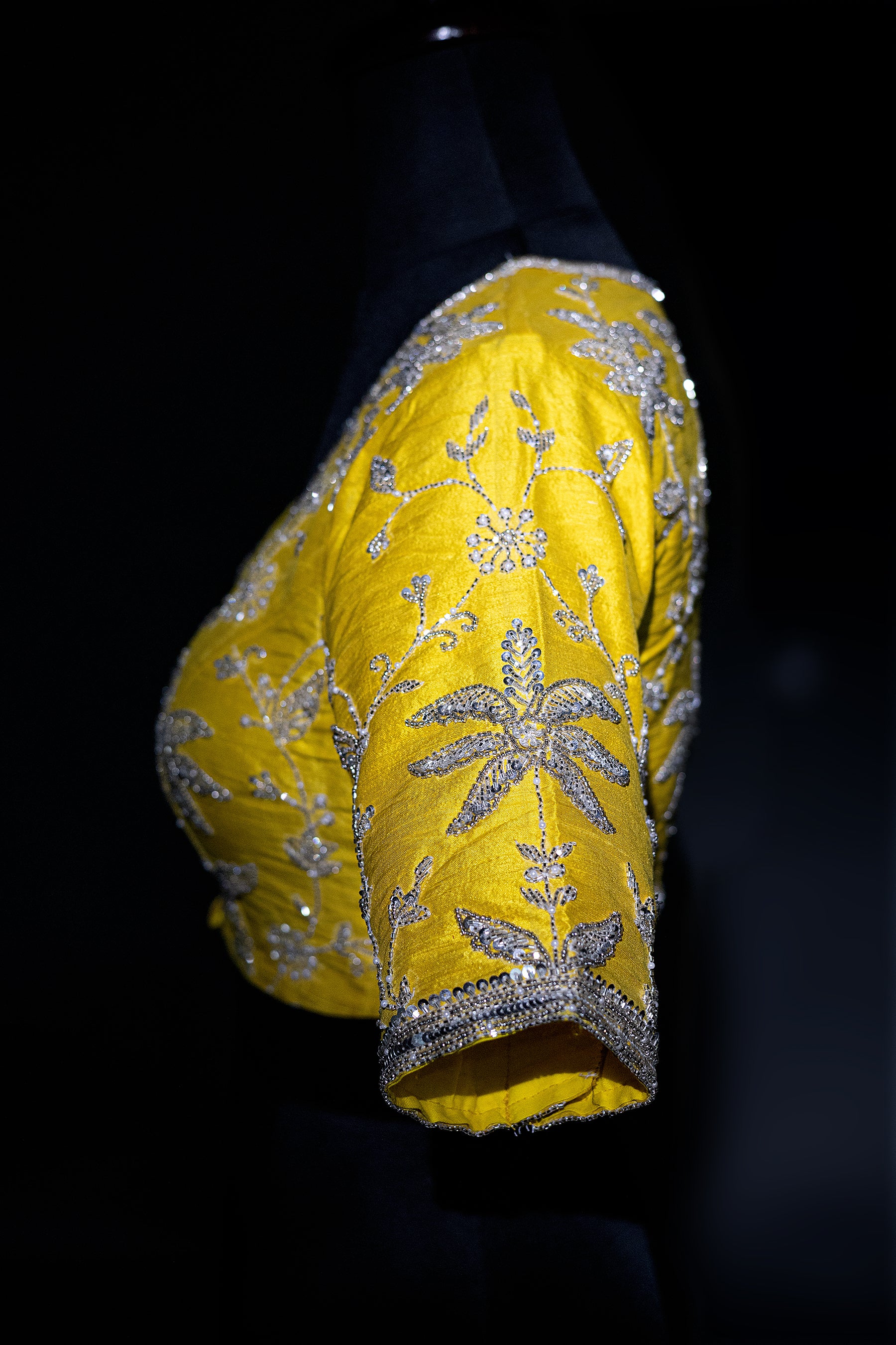 Raw Silk Zardosi Work