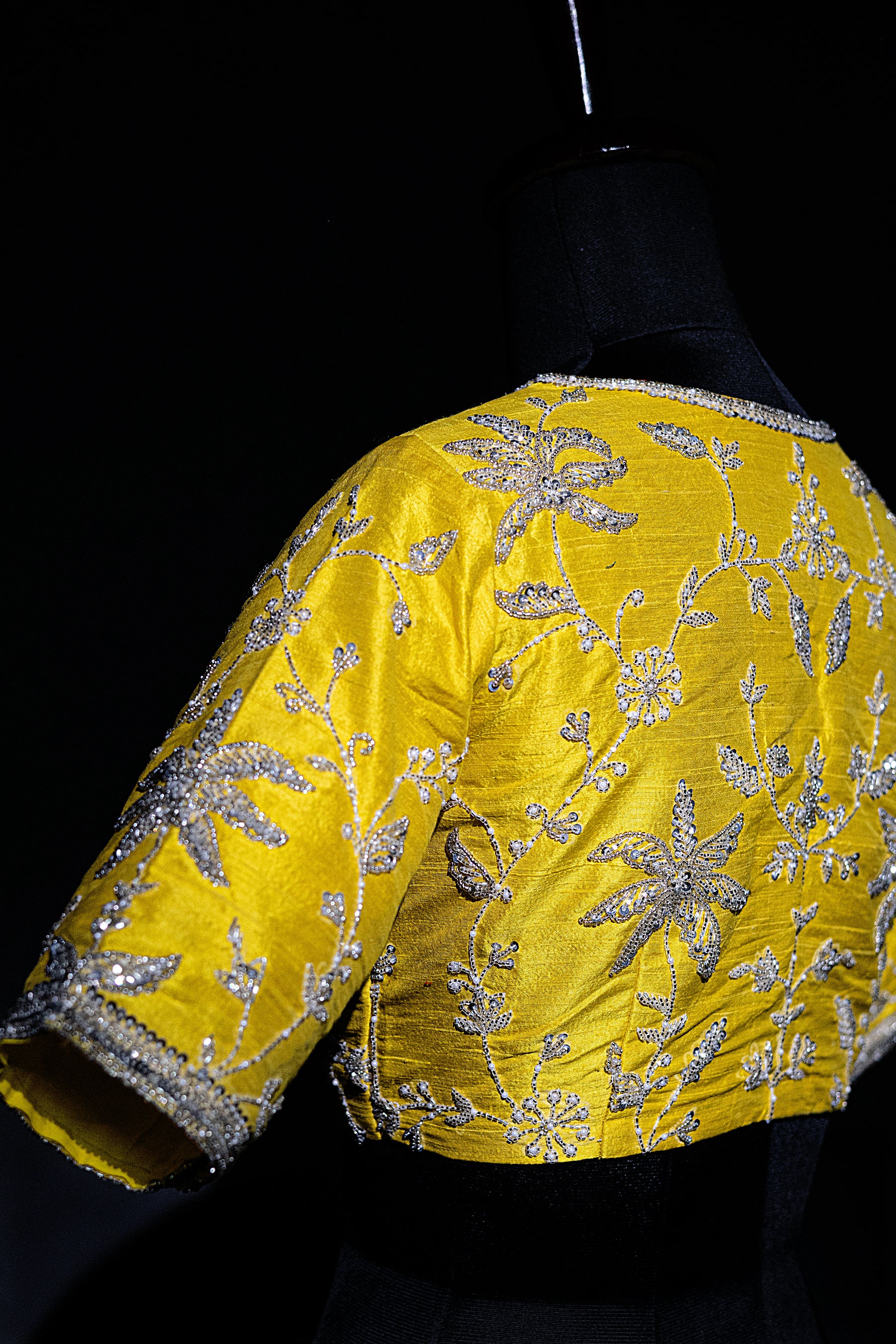 Raw Silk Zardosi Work