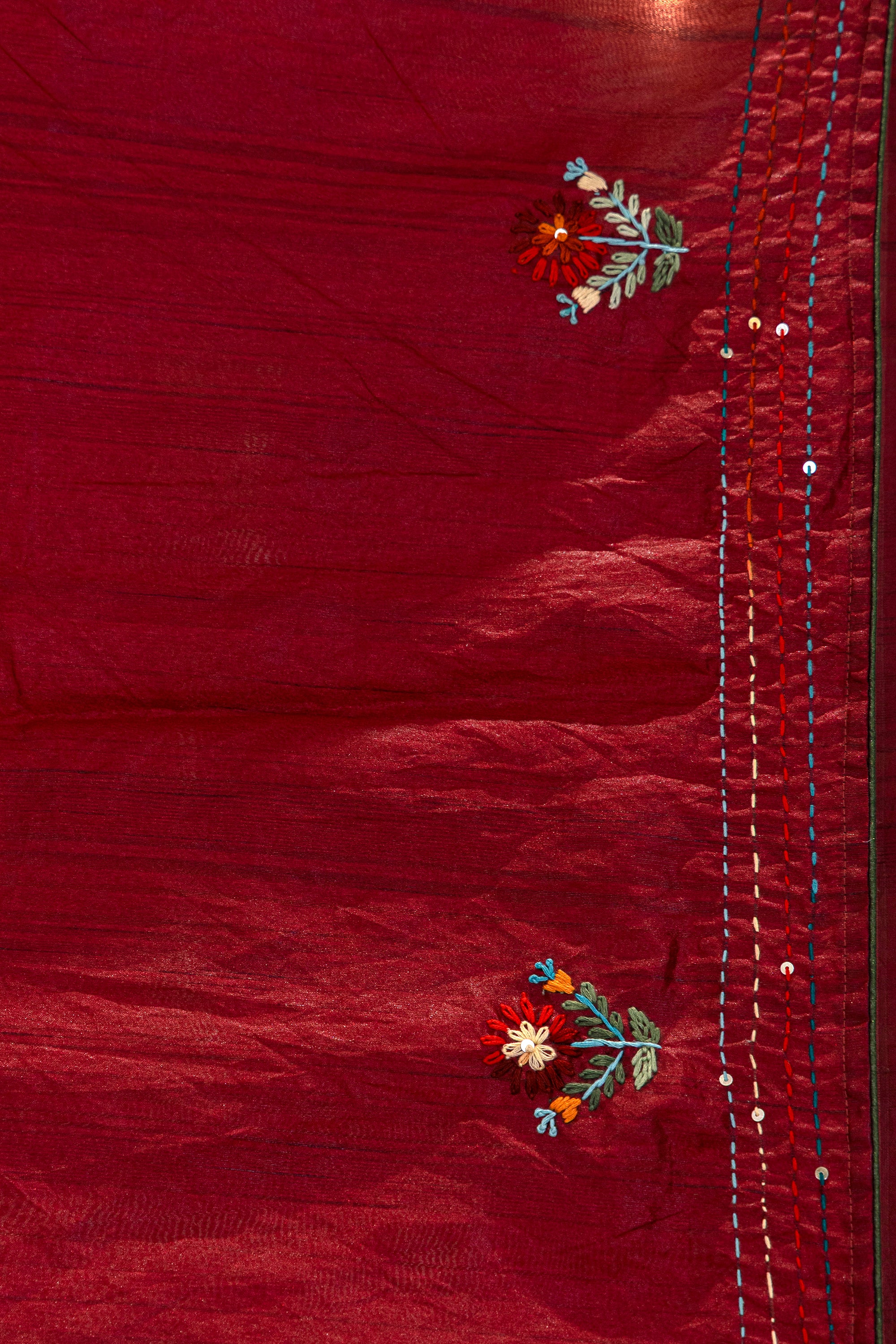 Semi Tussar Handwork