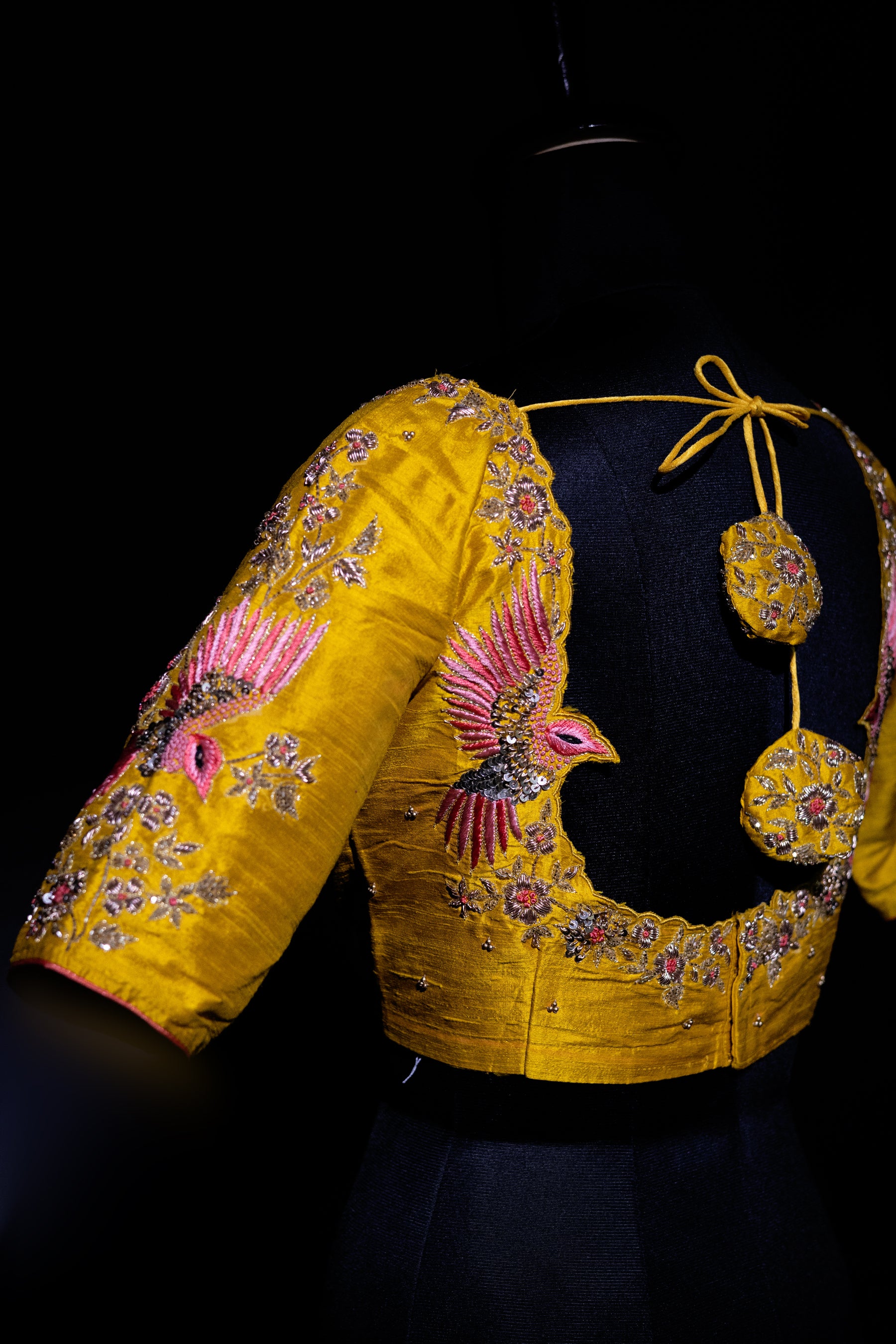 Raw Silk Zardosi Work