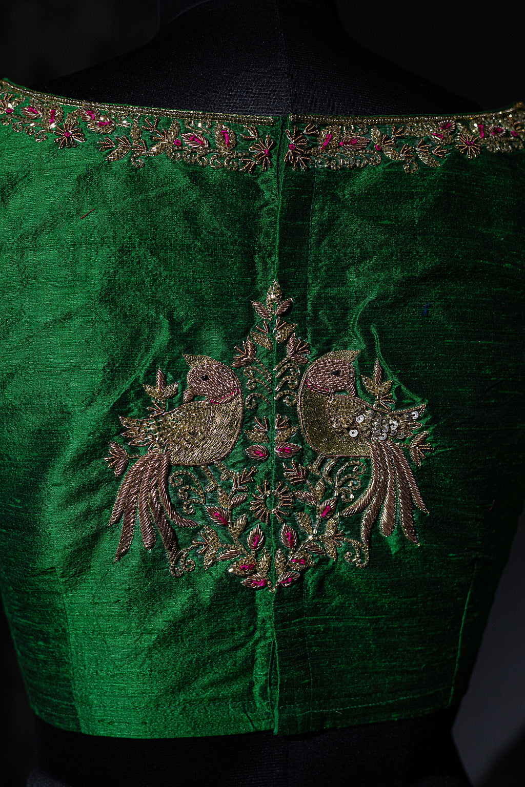 Raw Silk Zardosi Work