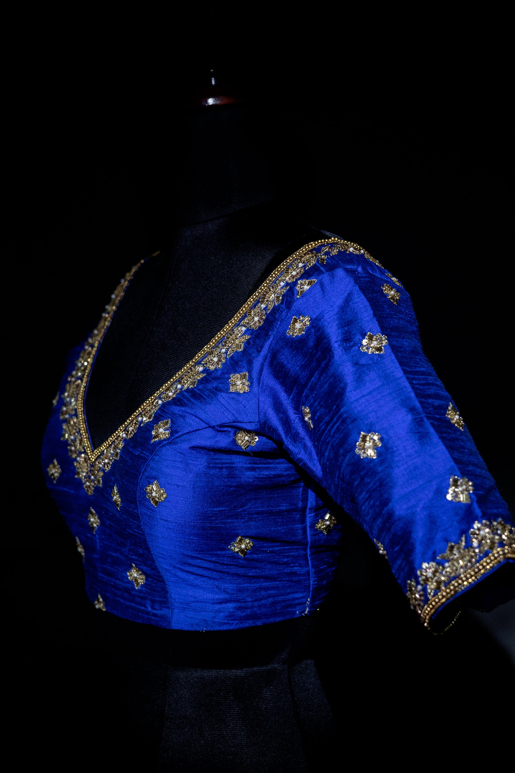 Raw Silk Zardosi Work