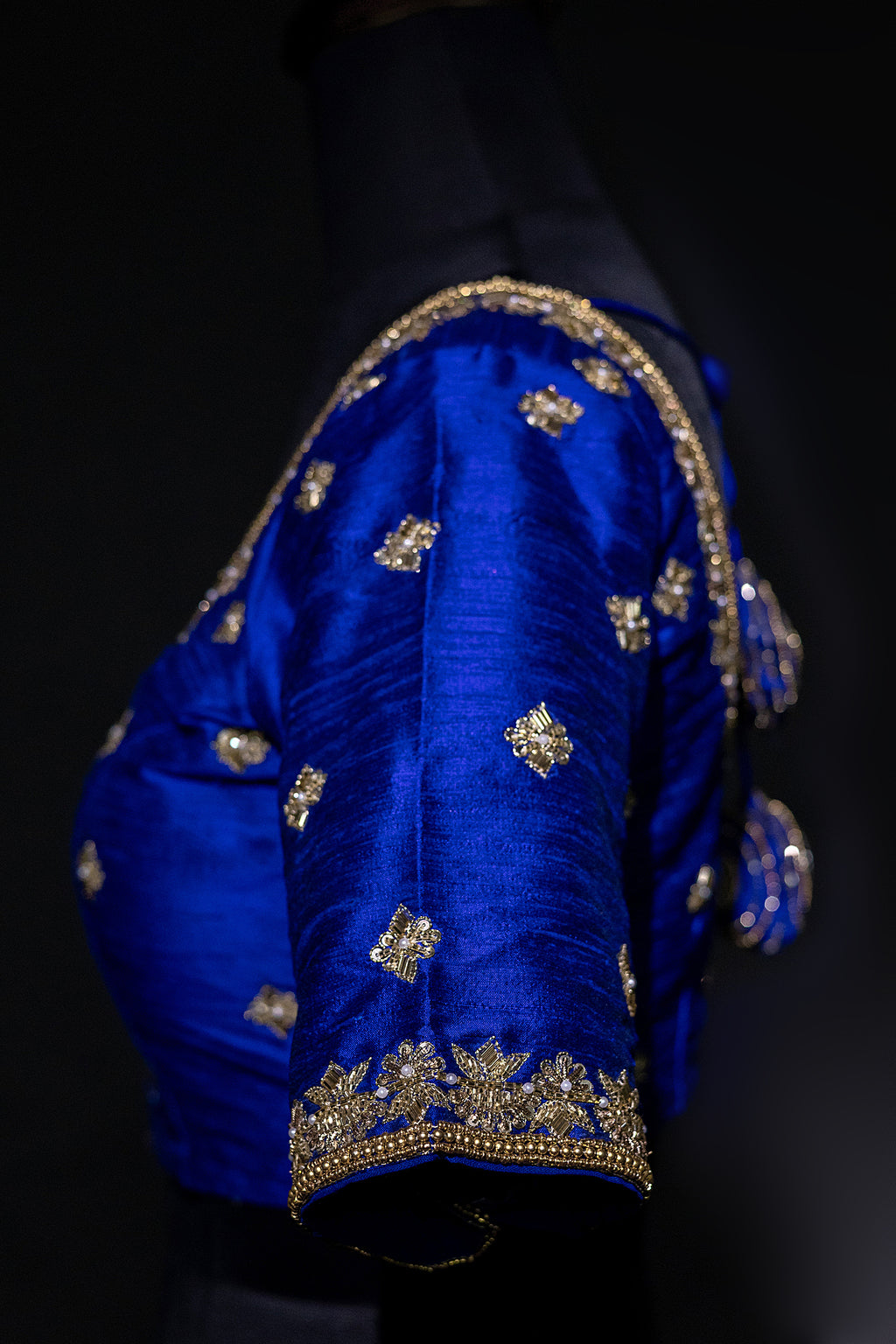 Raw Silk Zardosi Work