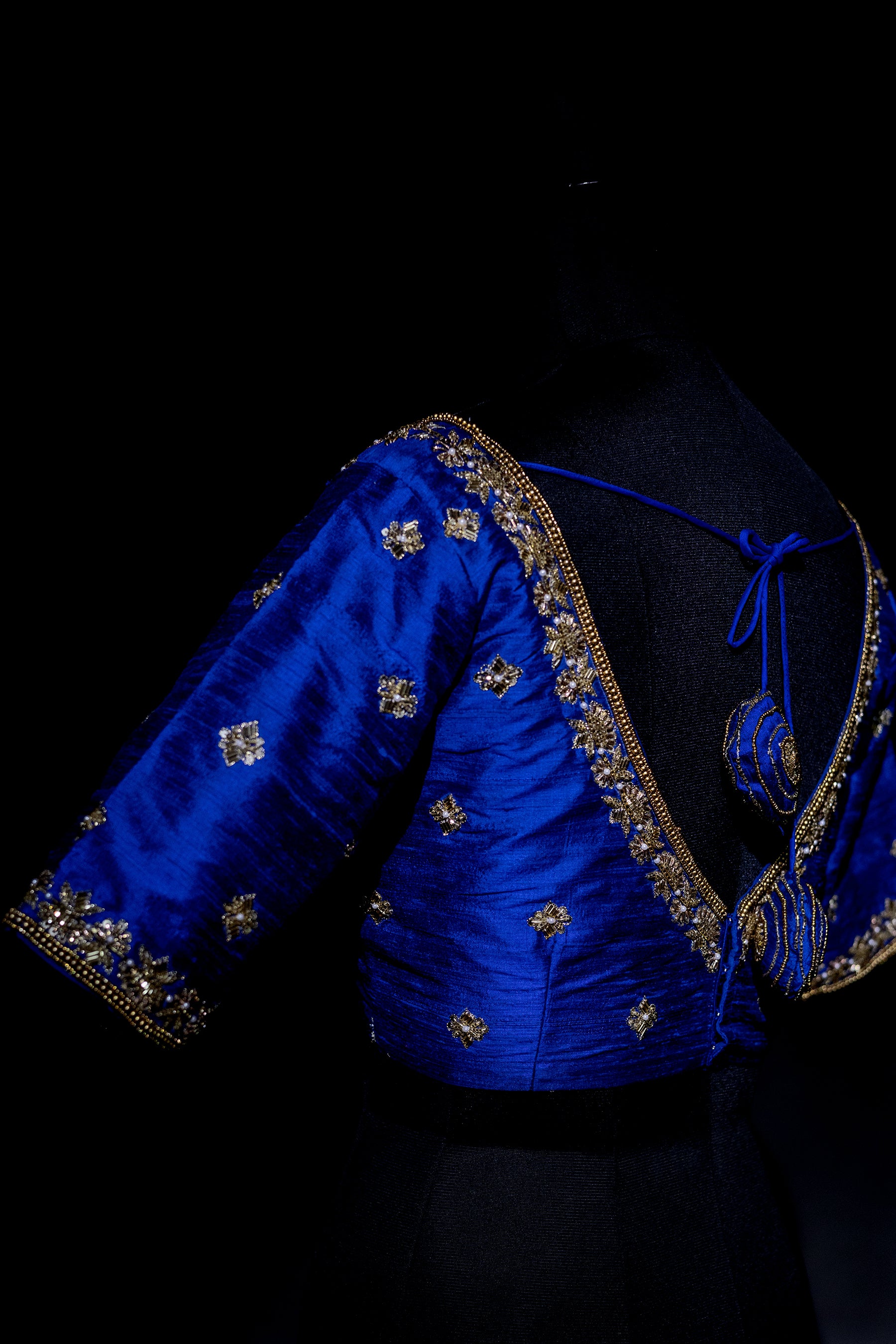 Raw Silk Zardosi Work