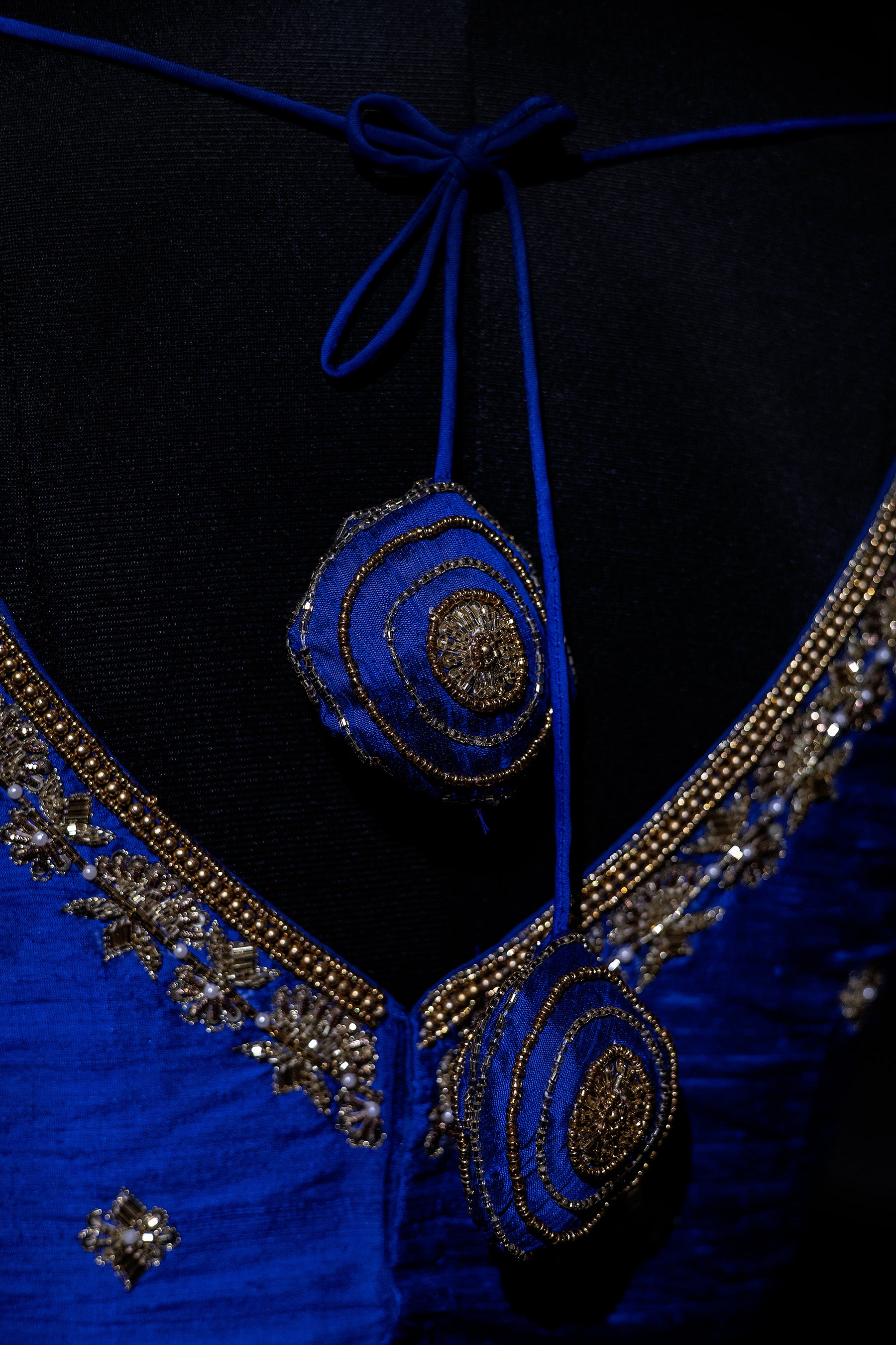 Raw Silk Zardosi Work