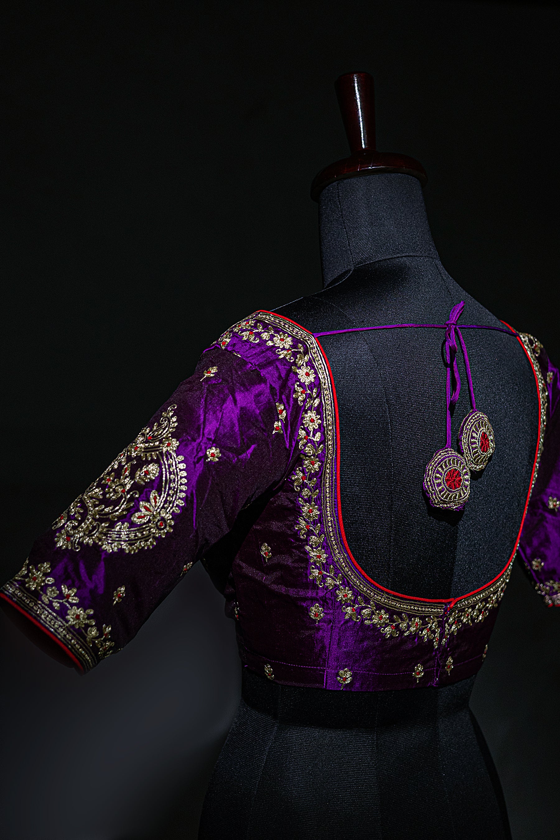 Katan Silk Pita Zari Work