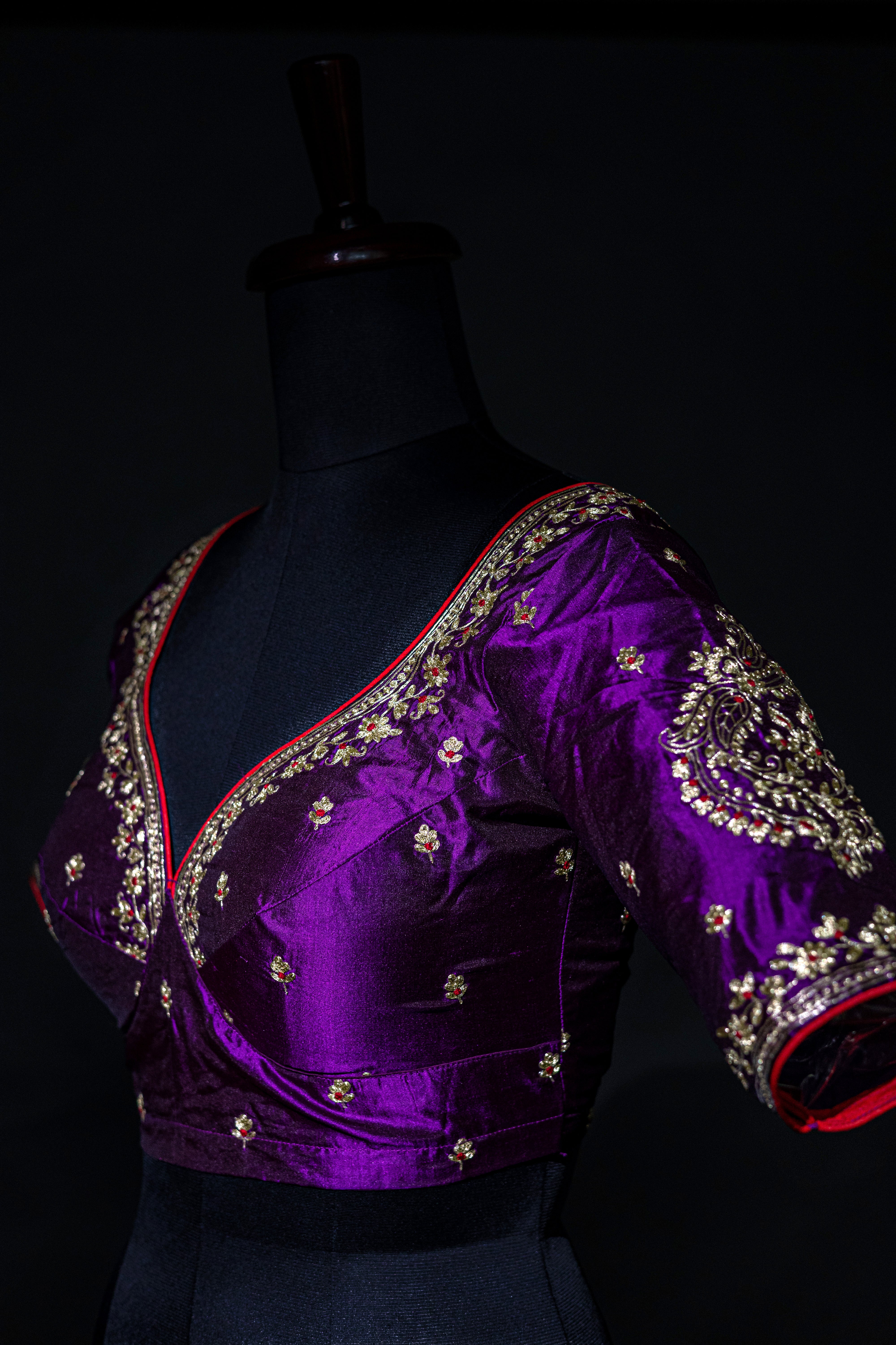 Katan Silk Pita Zari Work