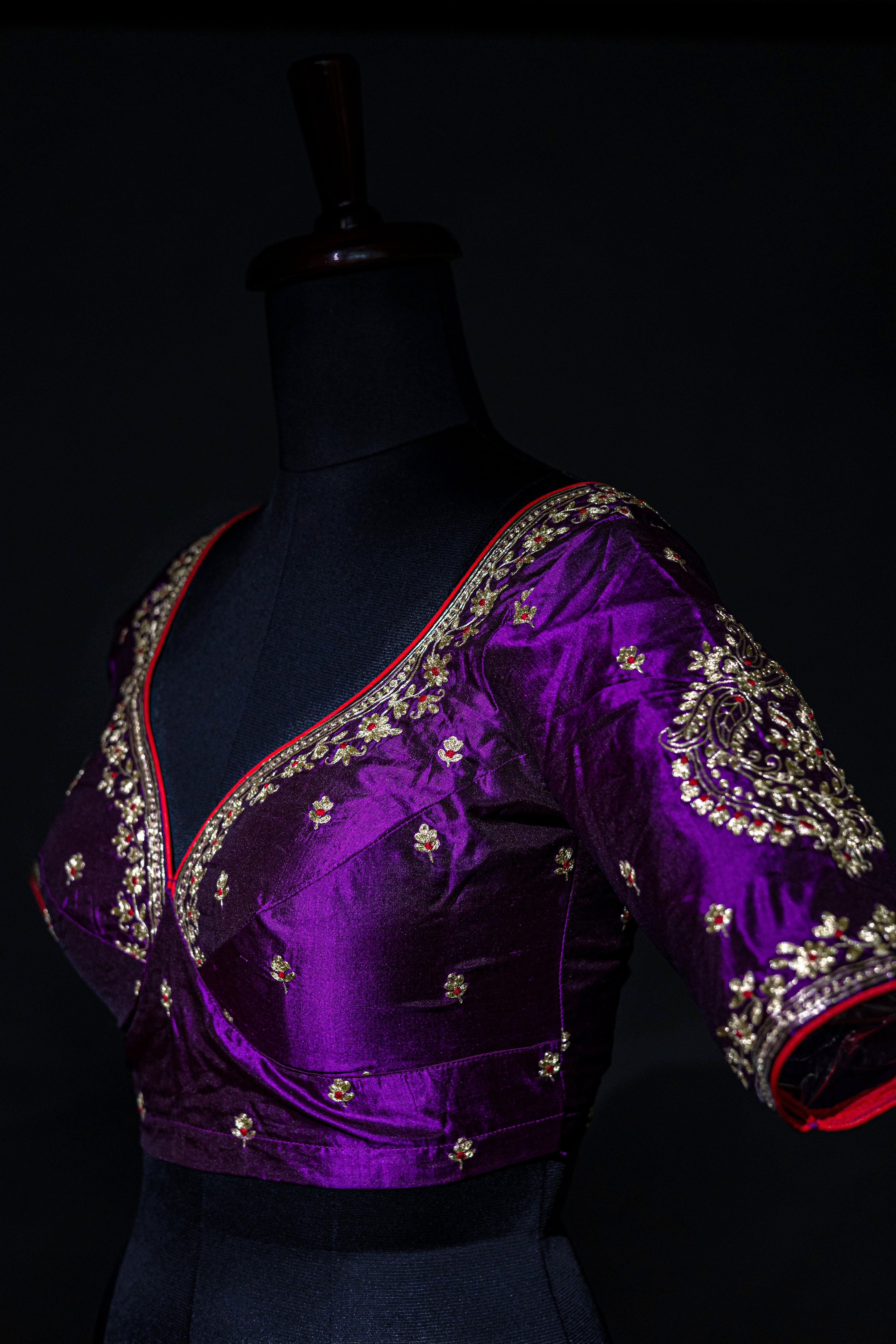 Katan Silk Pita Zari Work