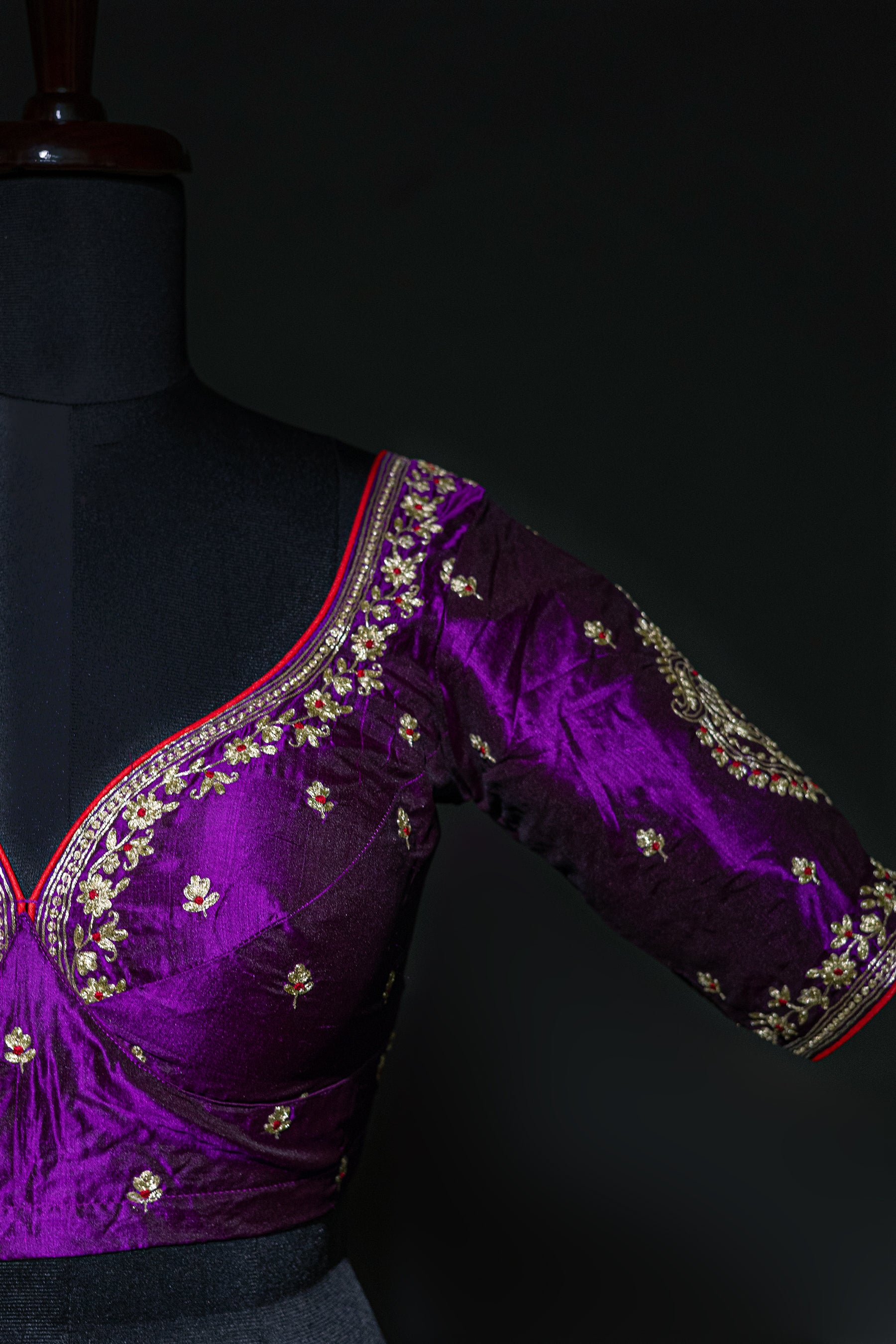 Katan Silk Pita Zari Work