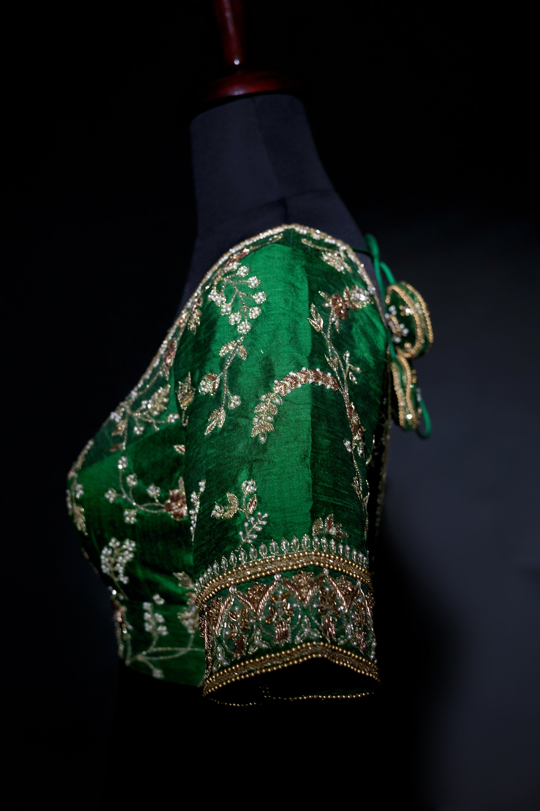 Raw Silk Zardosi Work