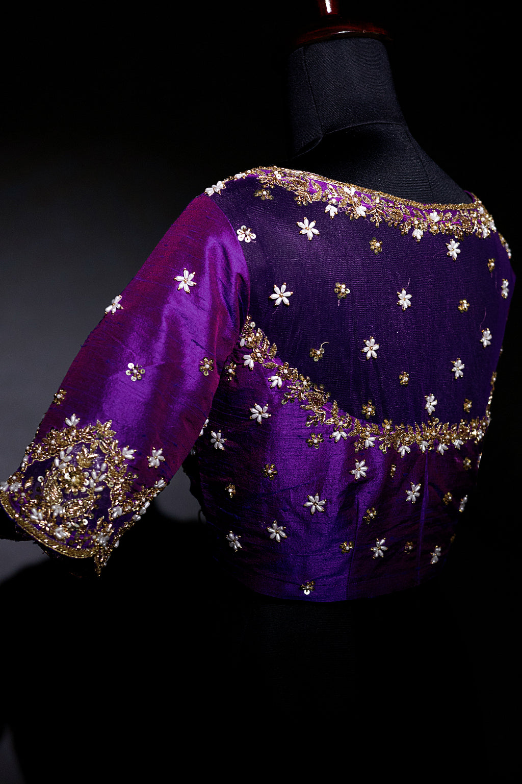 Raw Silk Zardosi Work