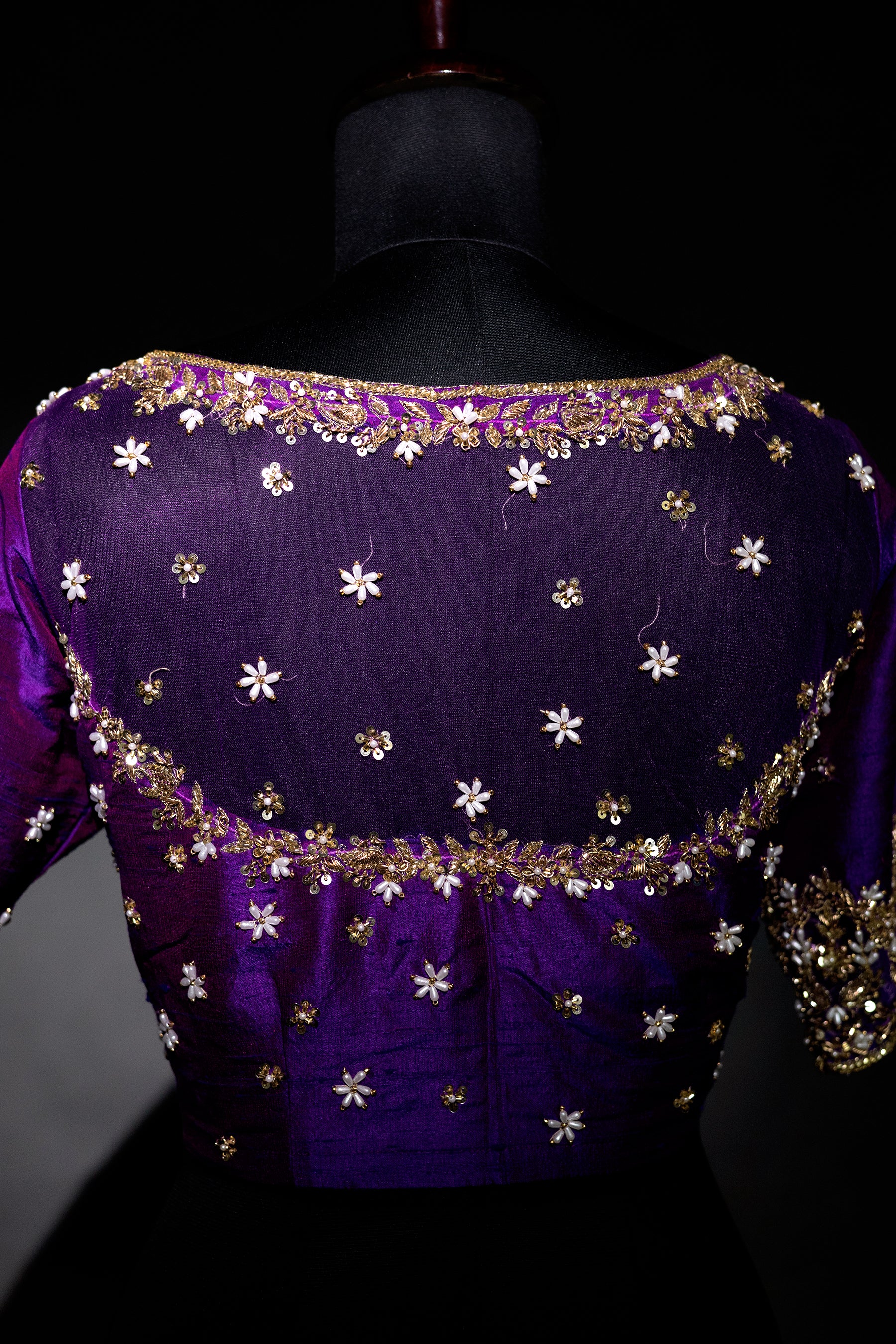 Raw Silk Zardosi Work